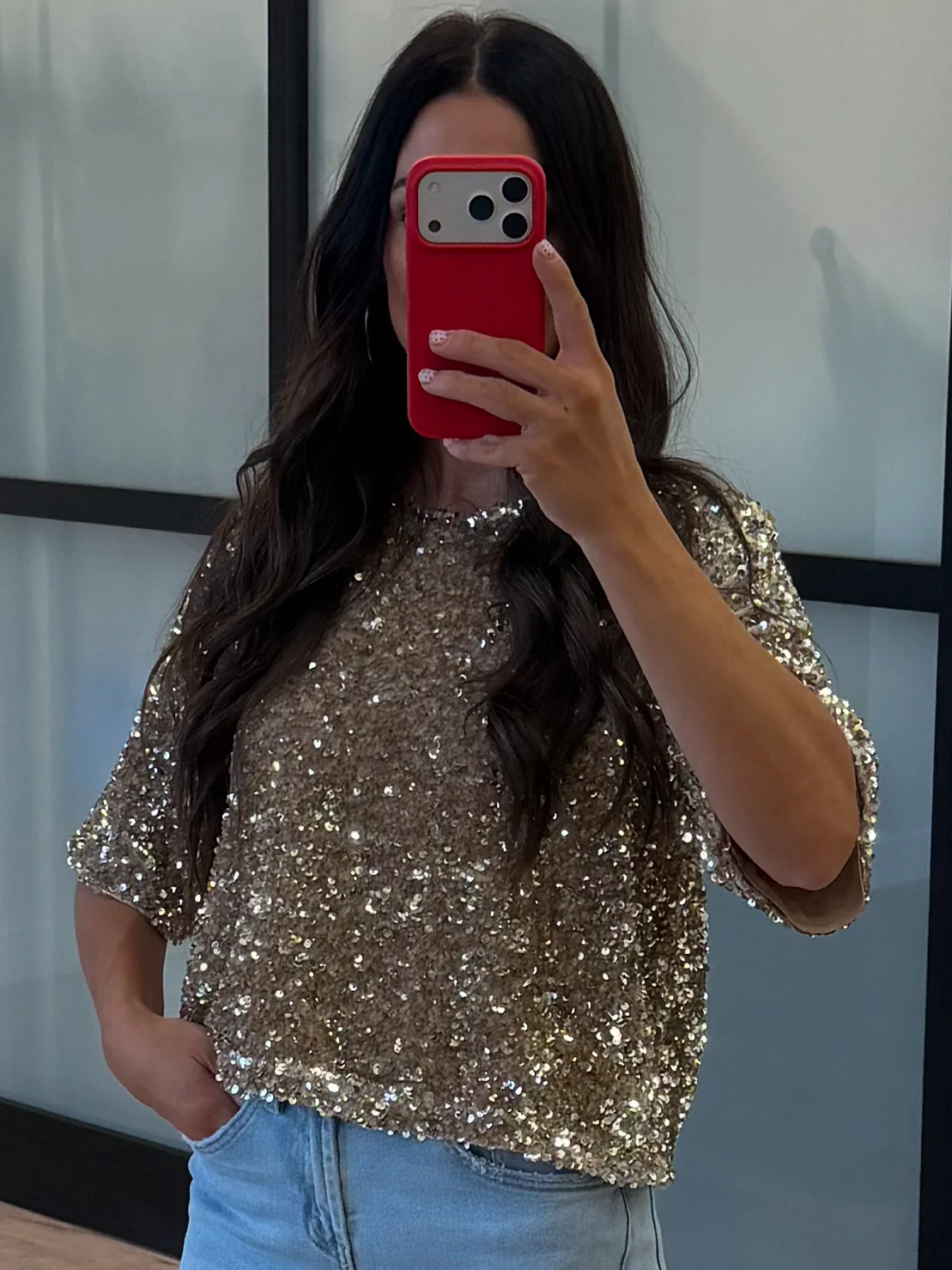 All The Shine Sequin Top - Image 6