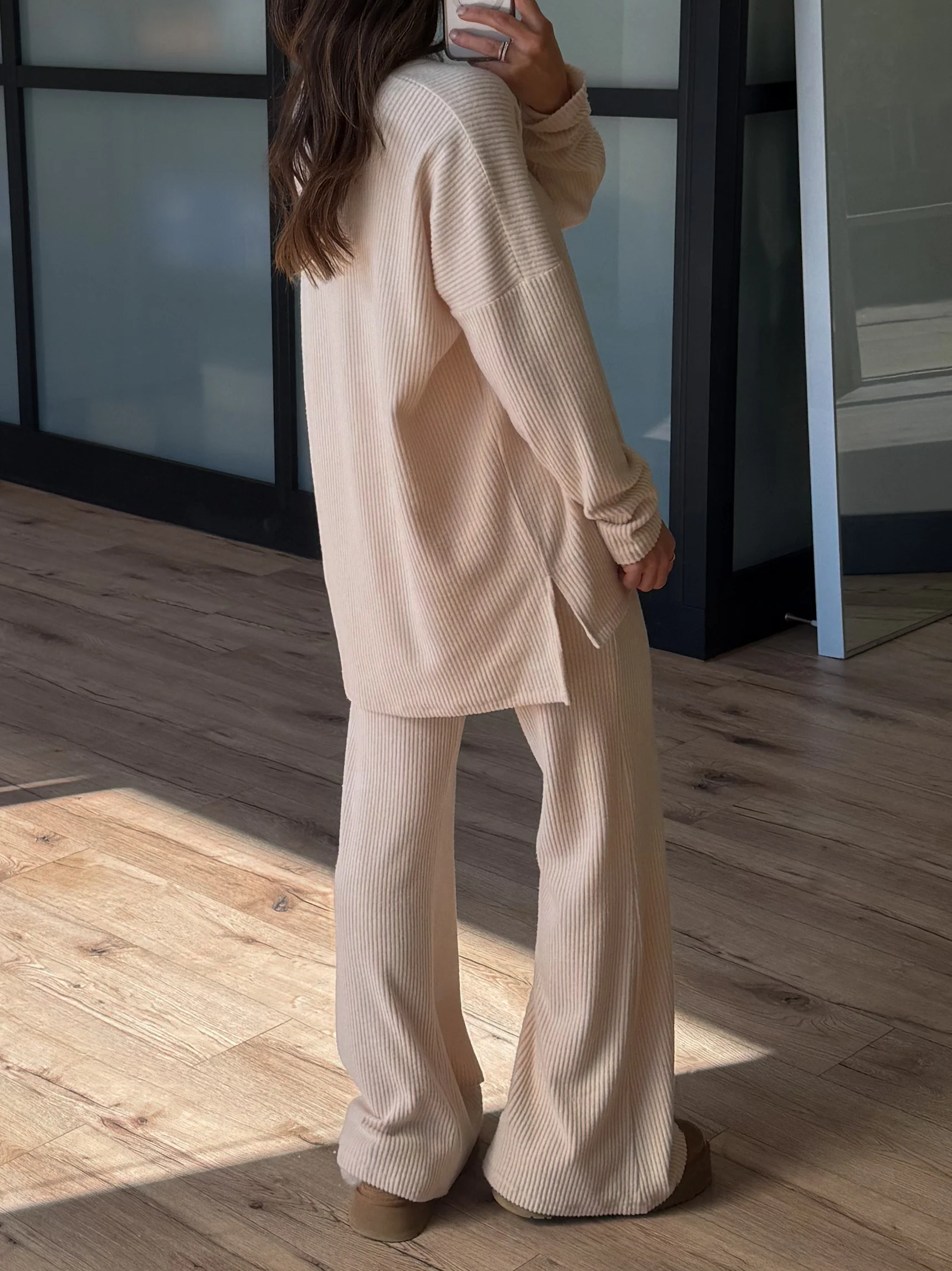 Always Cozy Ribbed Set | Oat | +Plus Available - Image 3
