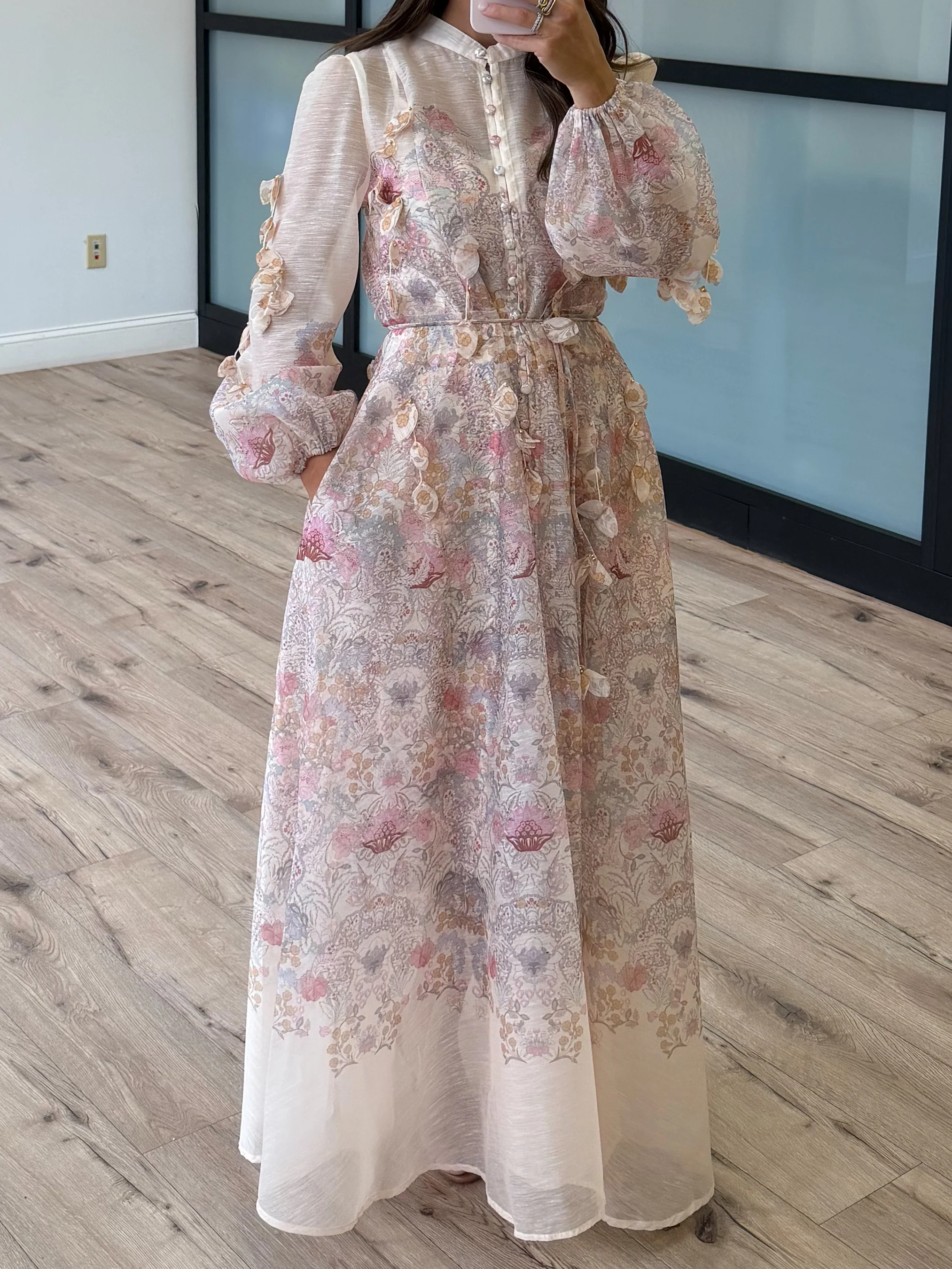 Amour Blooms Floral Maxi Dress - Image 2