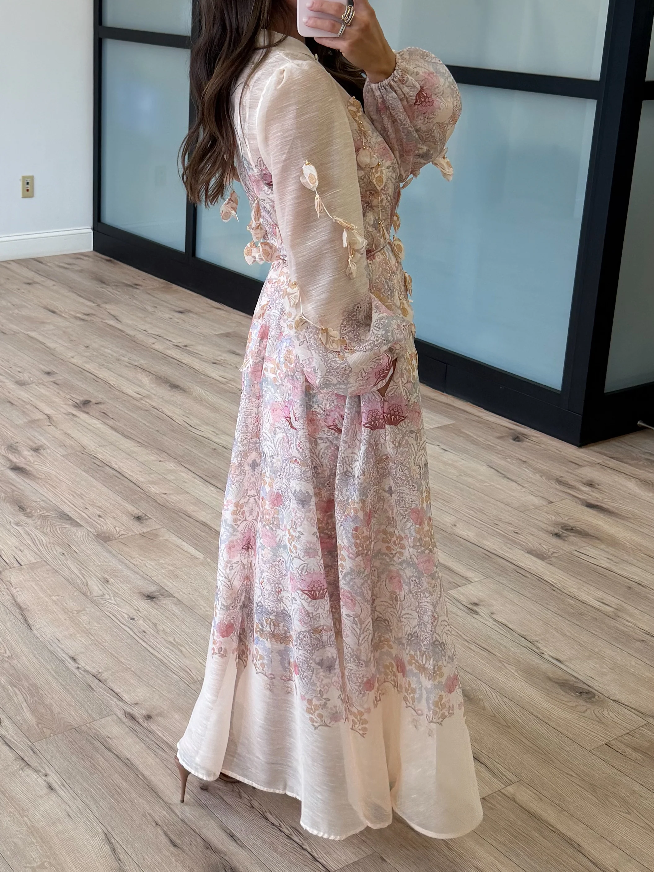 Amour Blooms Floral Maxi Dress - Image 5