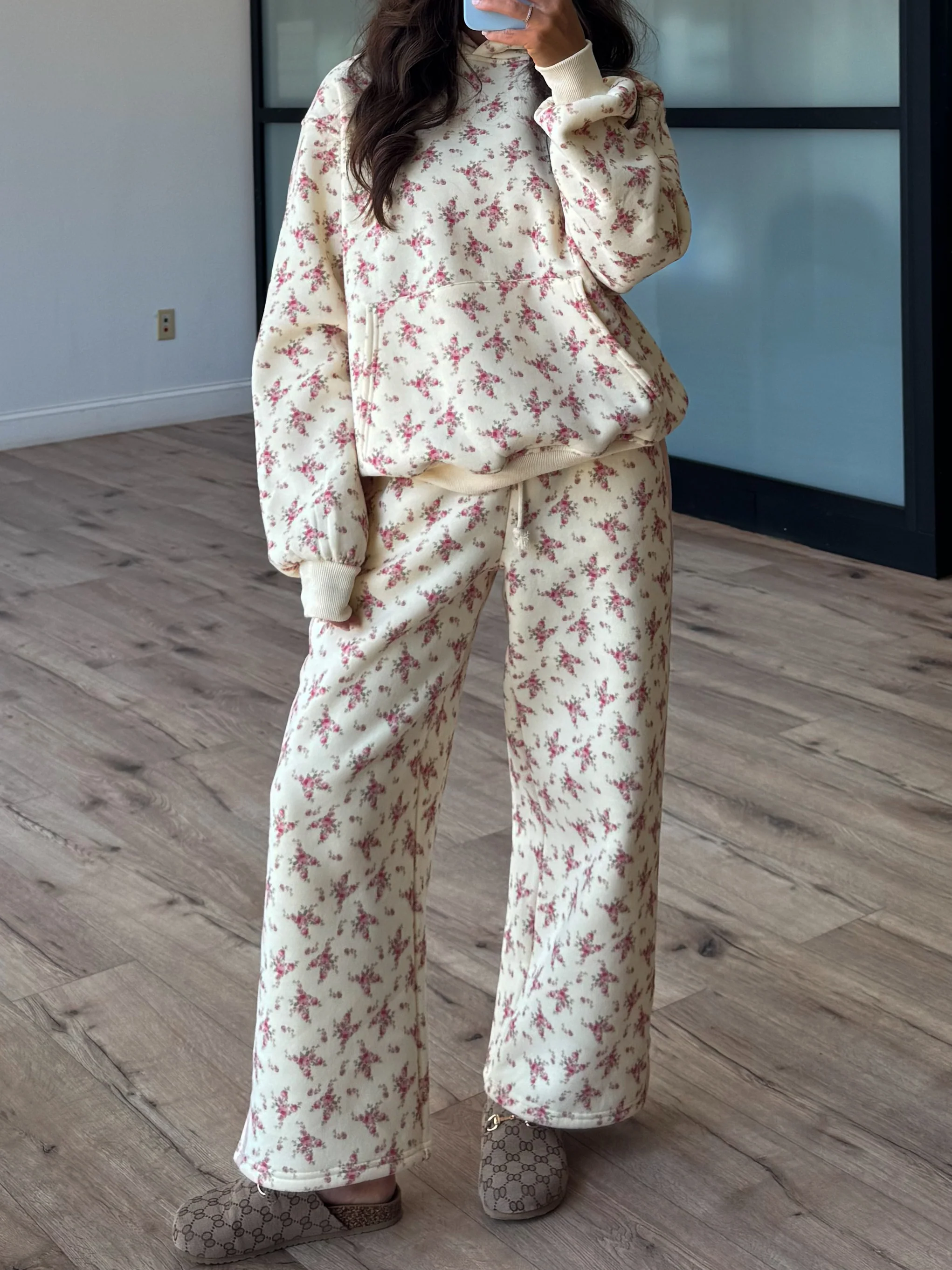 Rosie Blossom Fleece Hoodie - Image 4