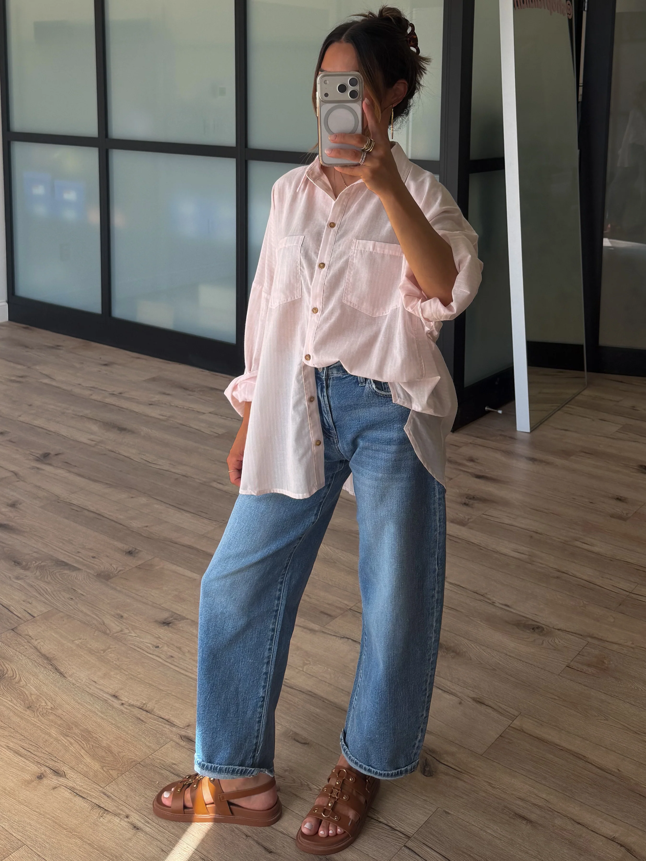 Ardyn Button-Down Top | Pink Stripe - Image 3