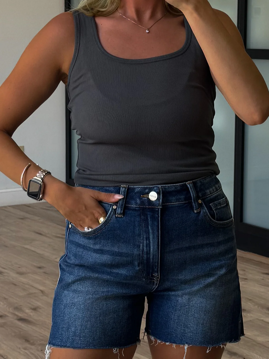 Base Ribbed Tank | Forrest | RESTOCK - Image 3