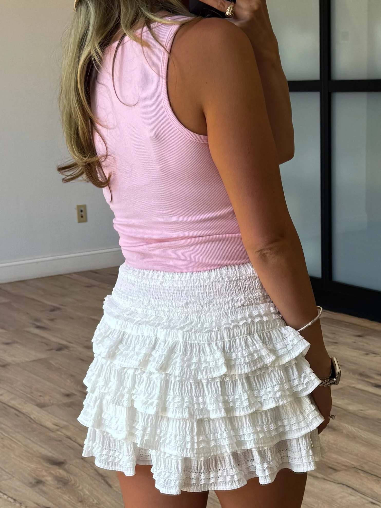 Base Ribbed Tank | Pale Pink | RESTOCK - Image 3