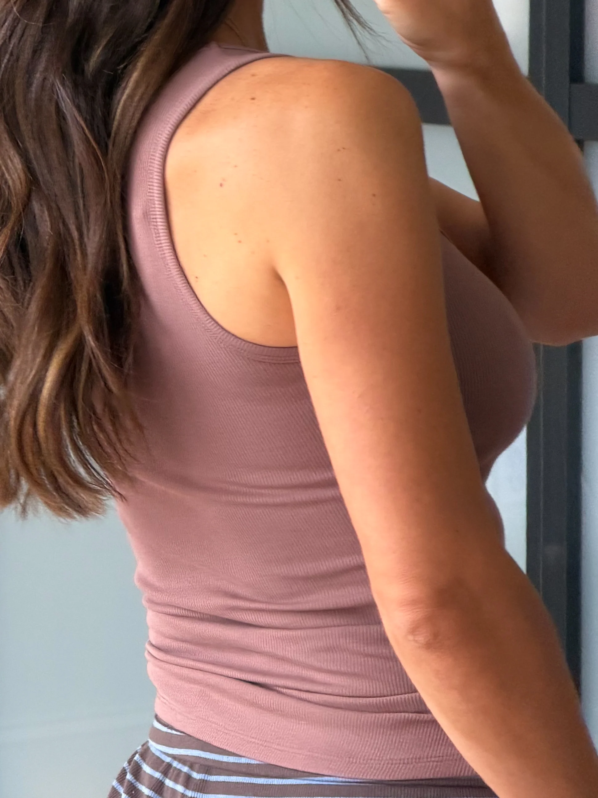 Base Ribbed Tank | Mocha | RESTOCK - Image 3