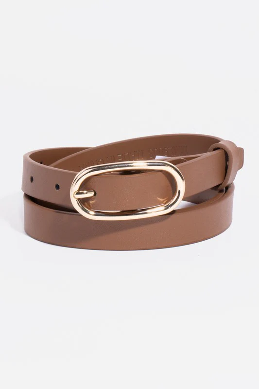 Beau Oval Buckle Belt | 3 Colors Available - Image 3