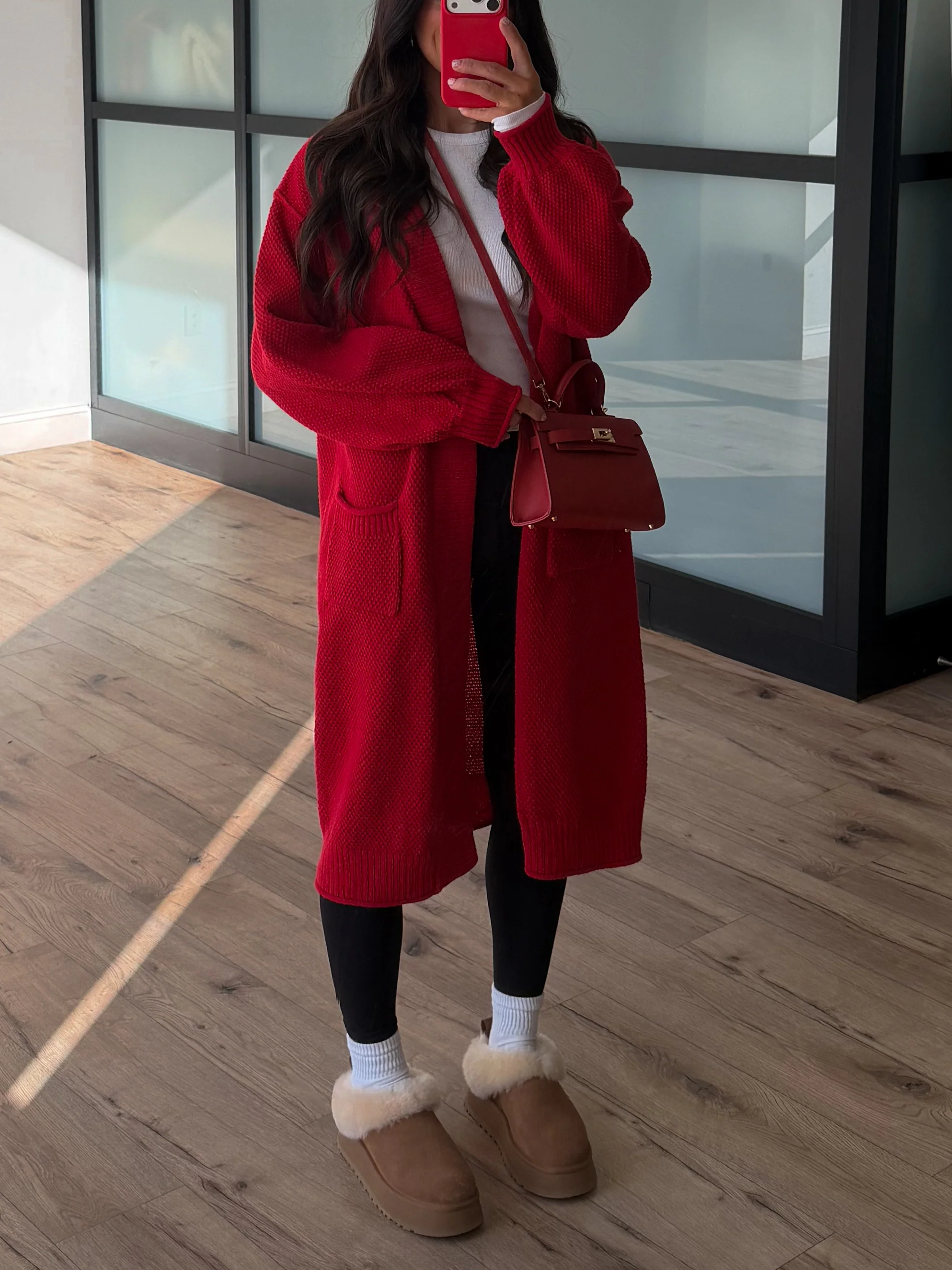 Cherry Longline Cardigan - Image 2