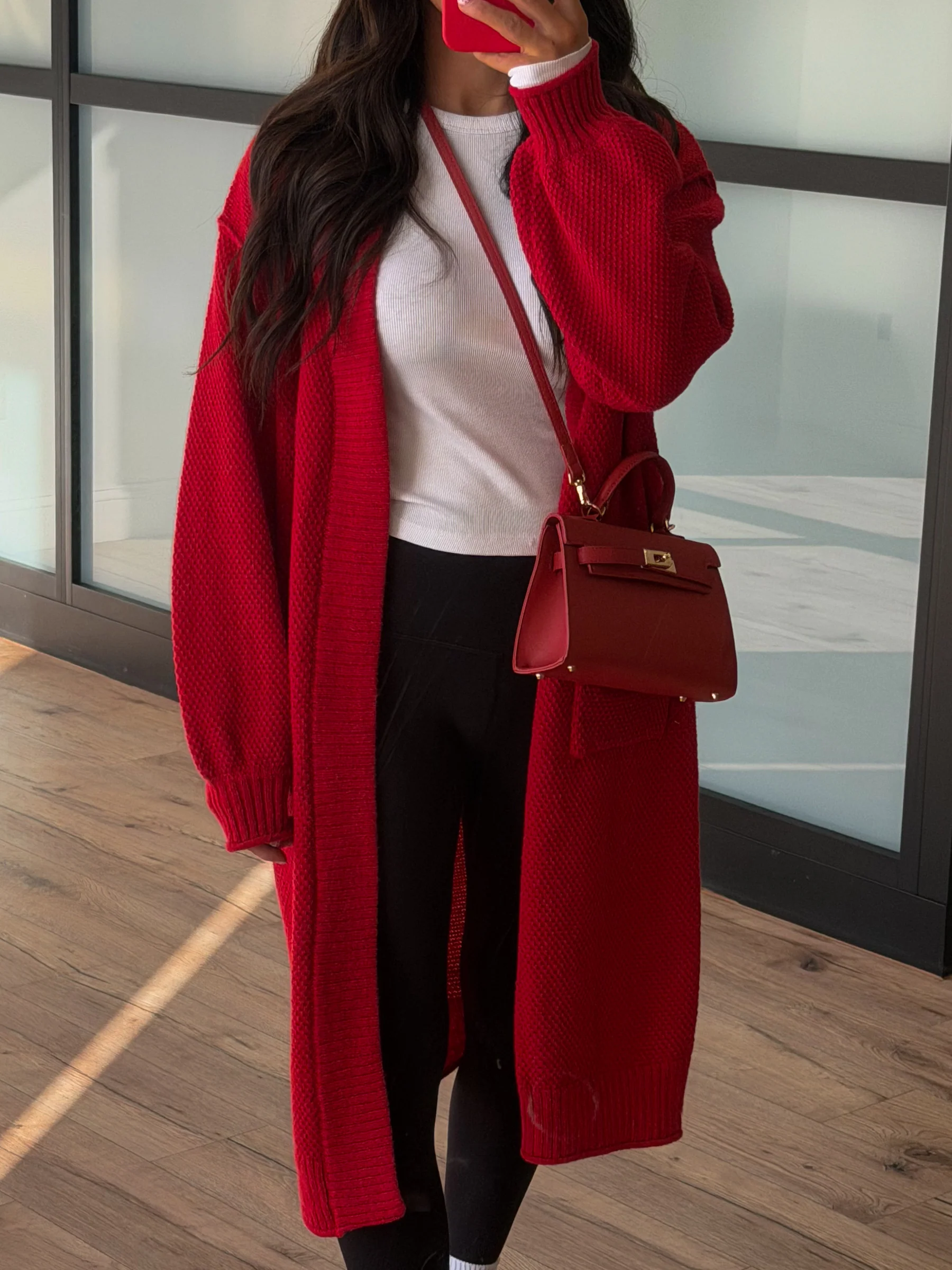 Cherry Longline Cardigan - Image 3