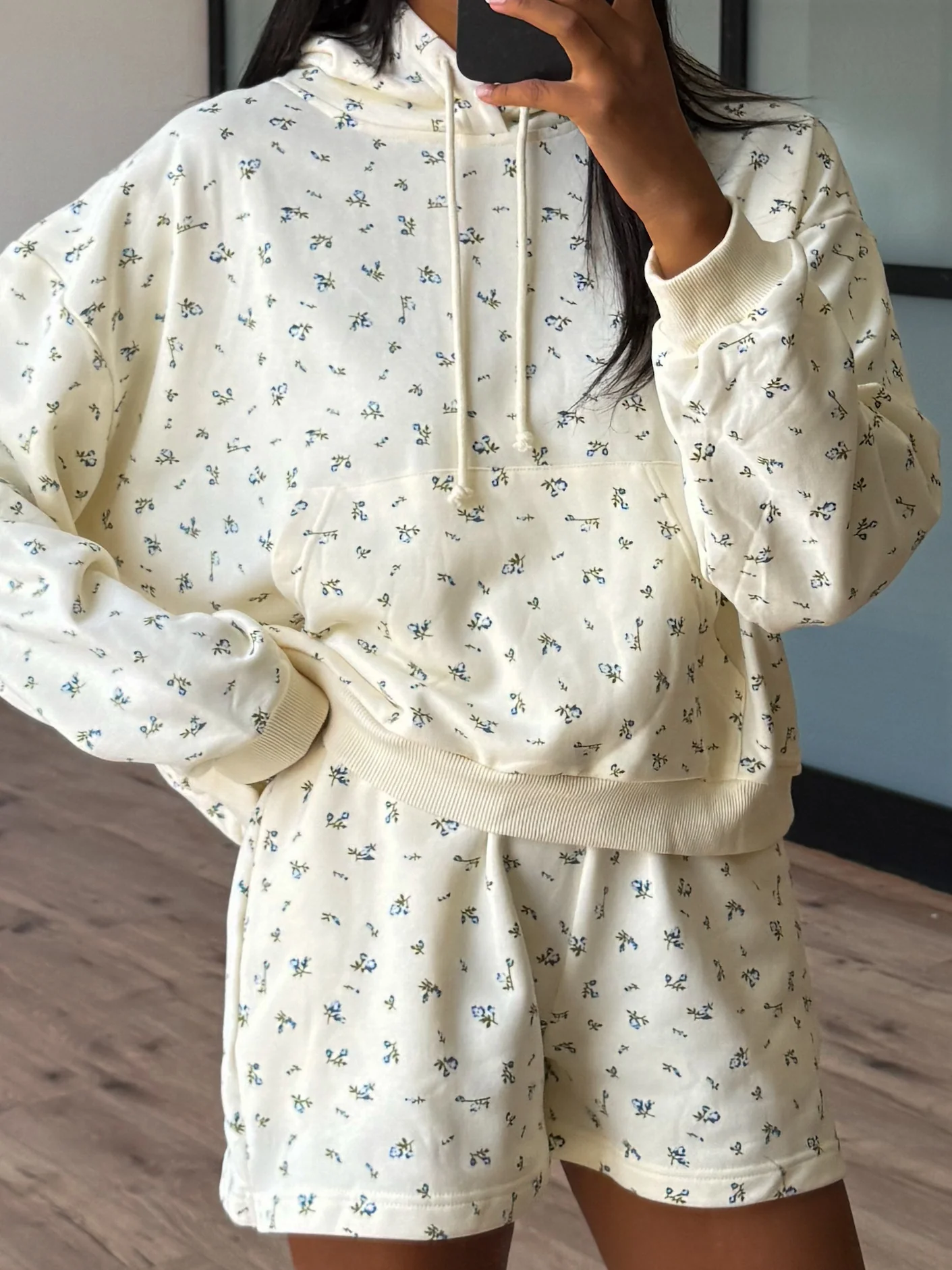 Blue Porch Florals Hoodie | +Plus Available - Image 2