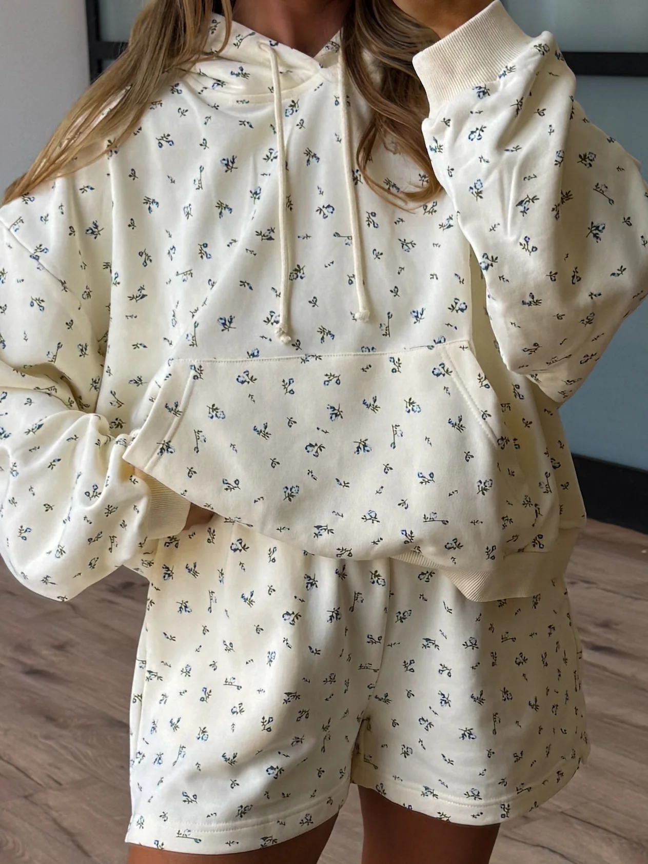 Blue Porch Florals Hoodie | +Plus Available - Image 5