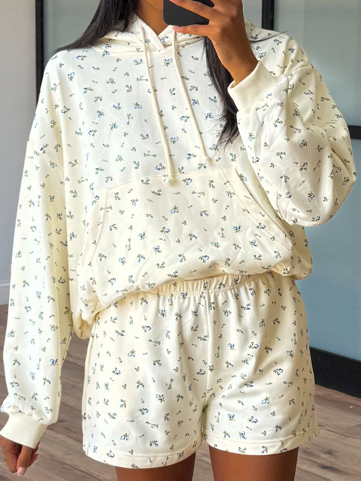 Blue Porch Florals Hoodie | +Plus Available - Image 6