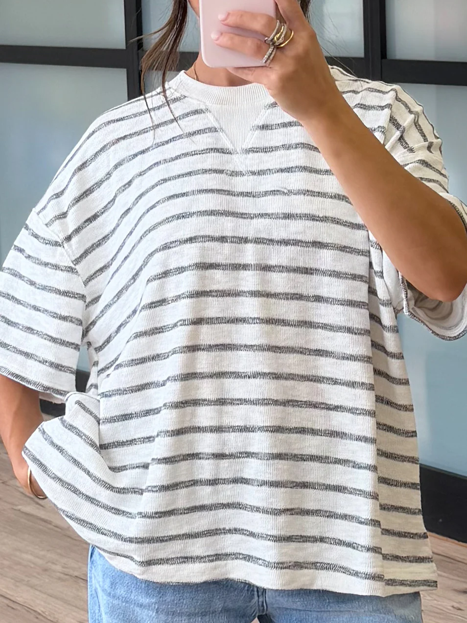 Boat Day Boyfriend Tee | Black - Image 4
