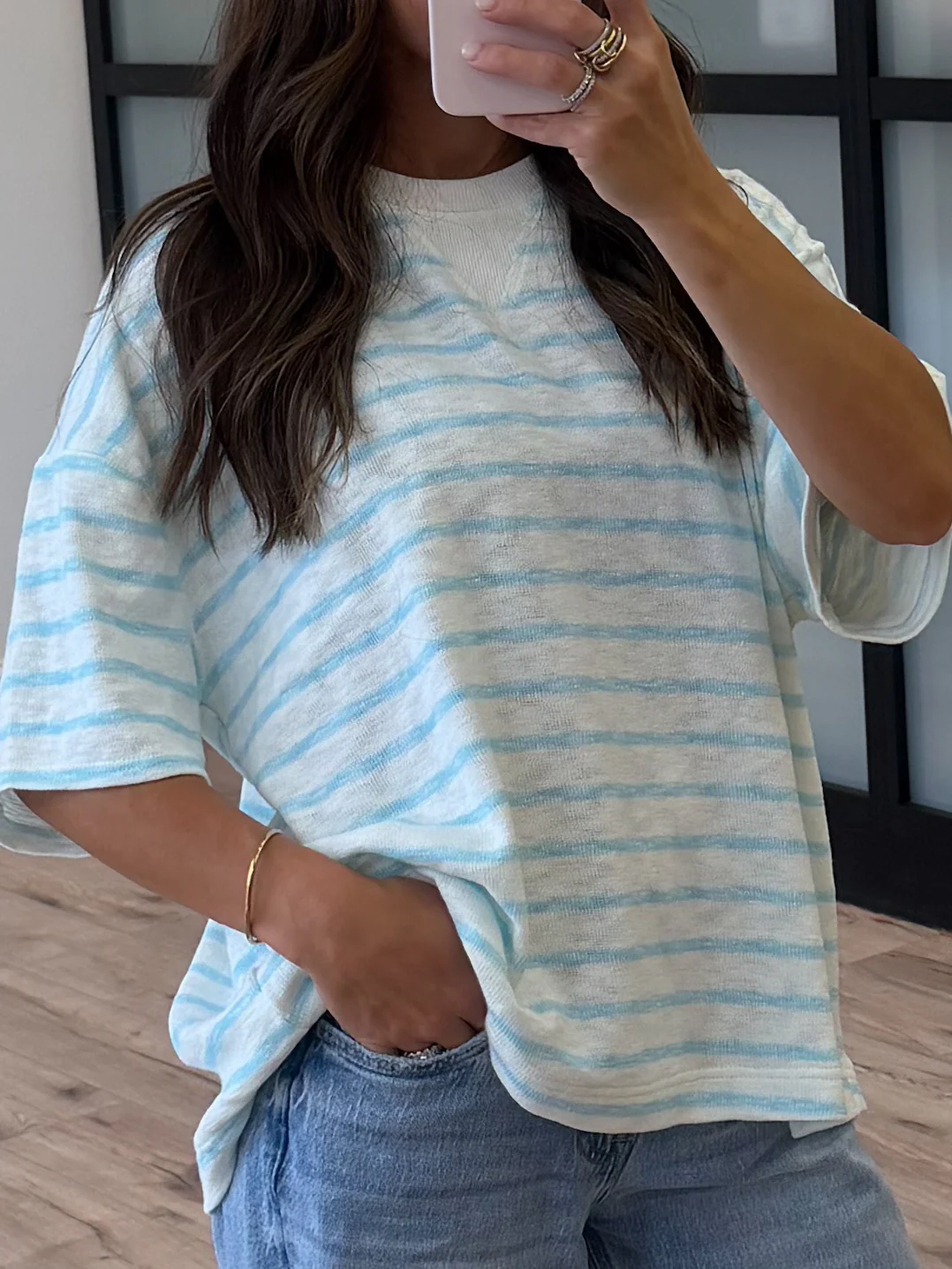 Boat Day Boyfriend Tee | Sky