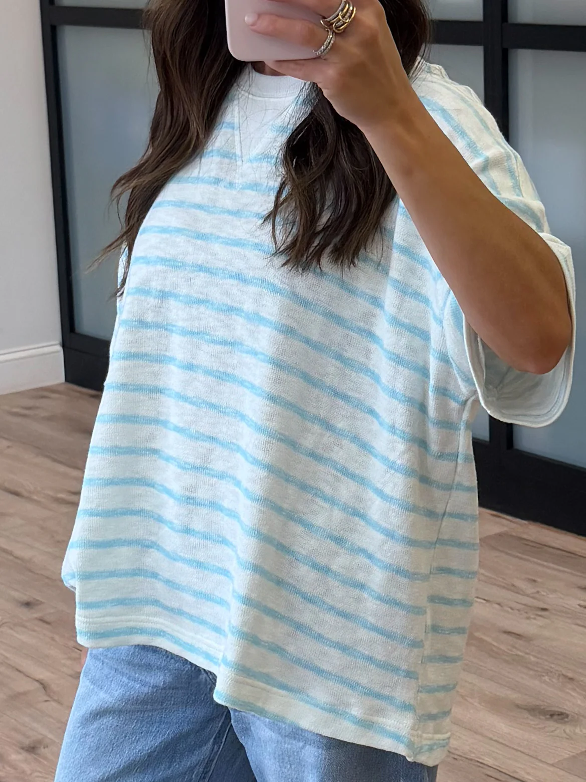 Boat Day Boyfriend Tee | Sky - Image 4