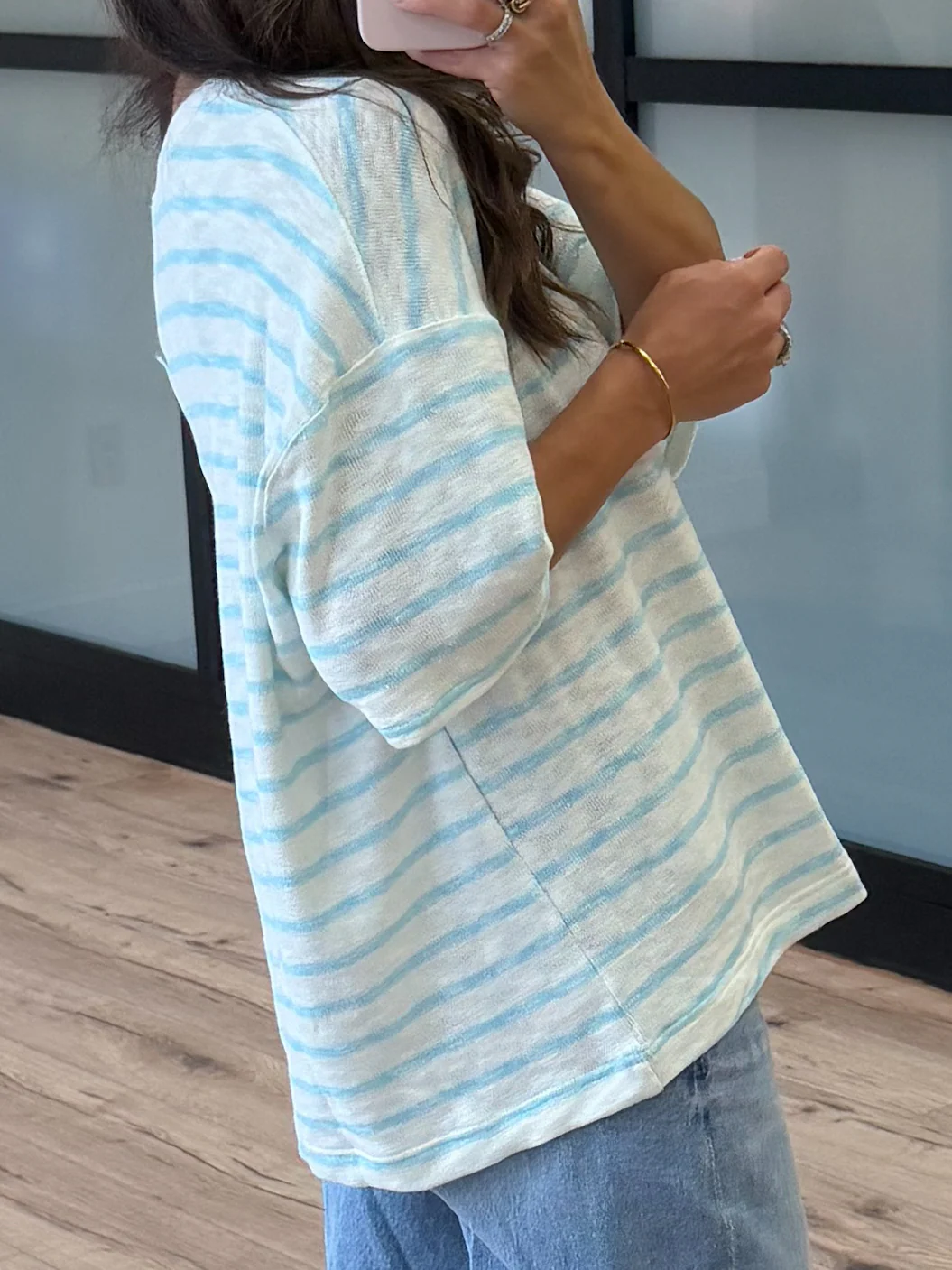 Boat Day Boyfriend Tee | Sky - Image 5