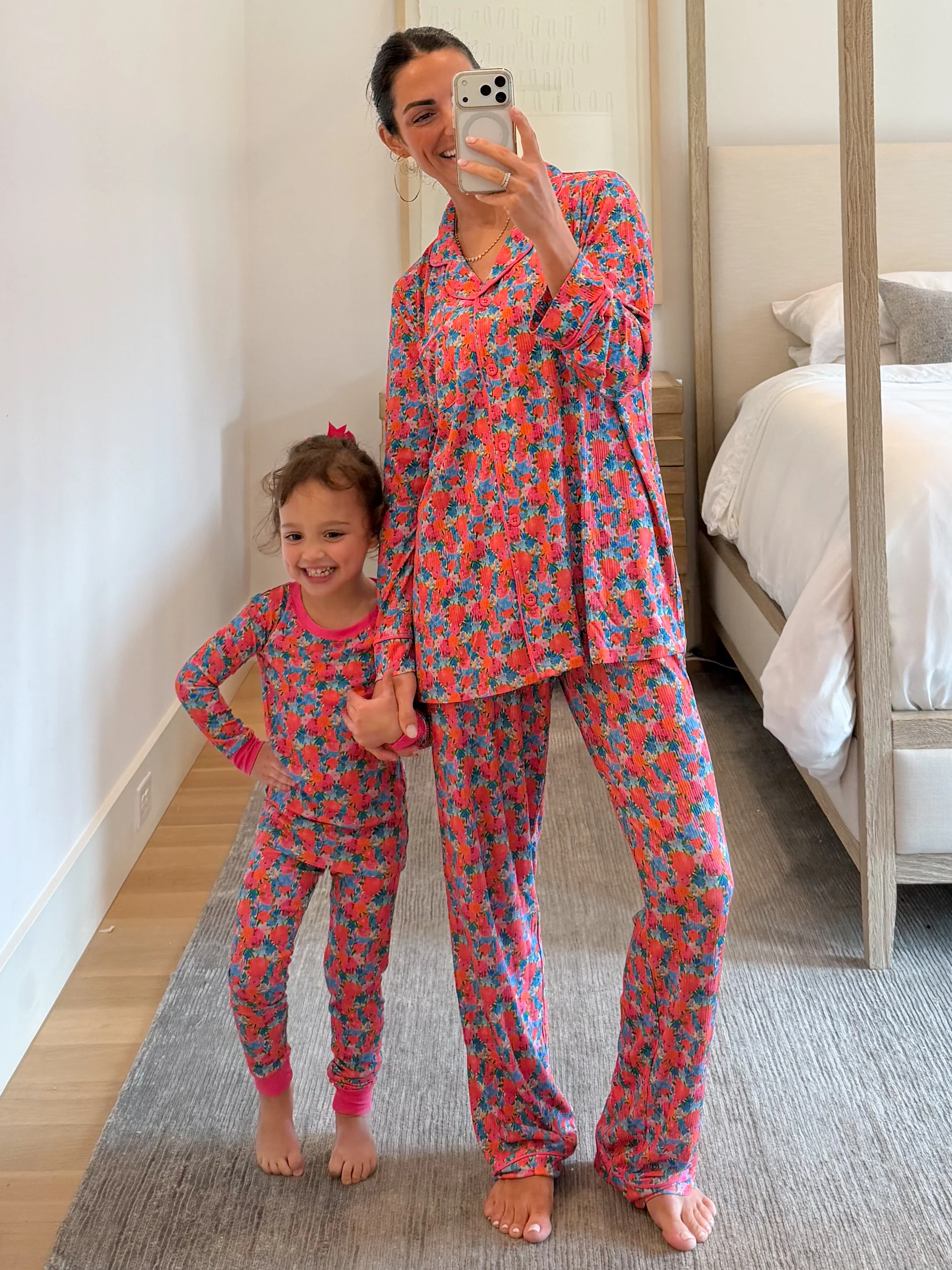 Bold Blooms Women's Ribbed Pant Set | +Plus Available - Image 6
