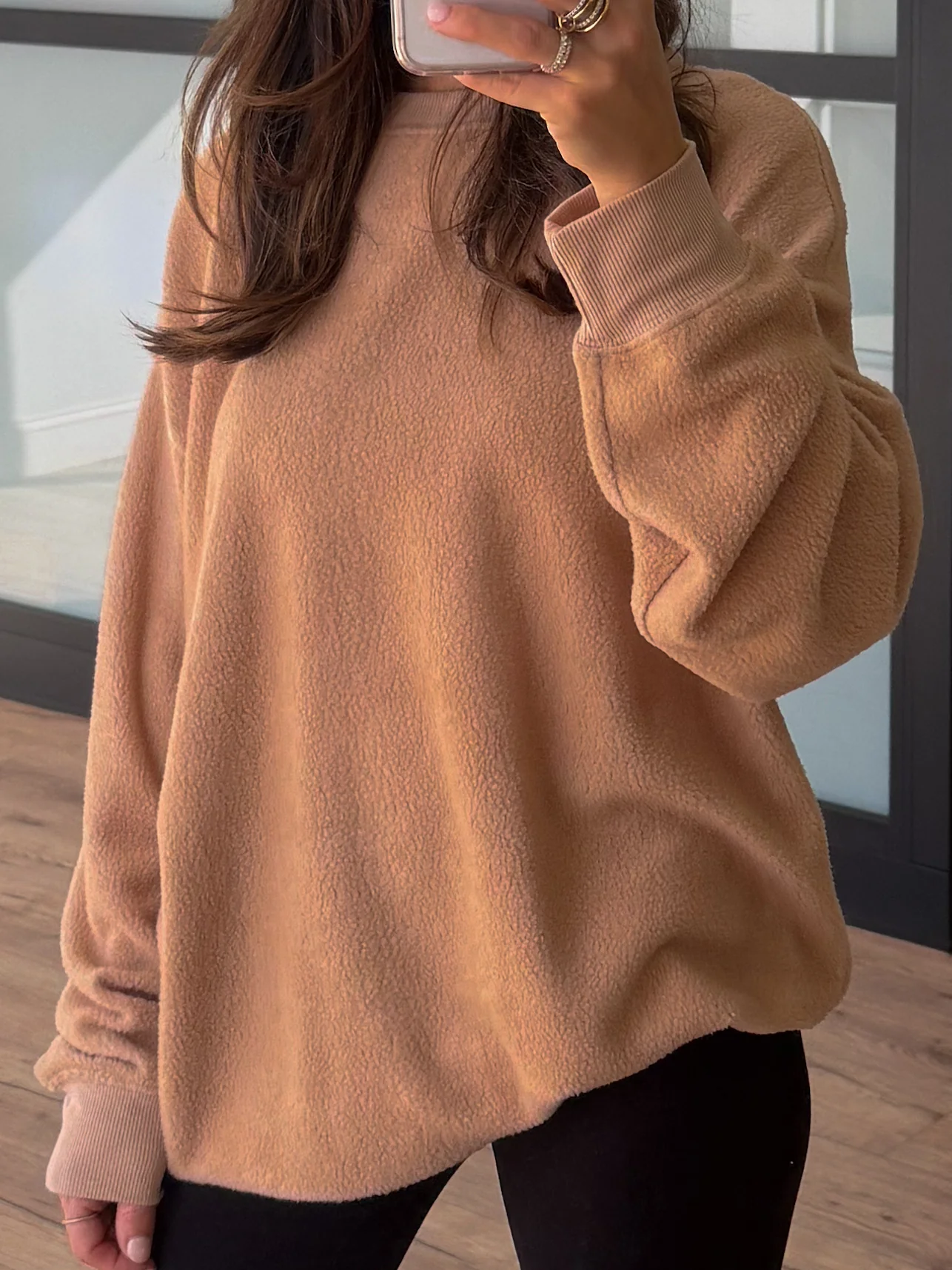 Brush It Off Oversized Pullover | Taupe - Image 4