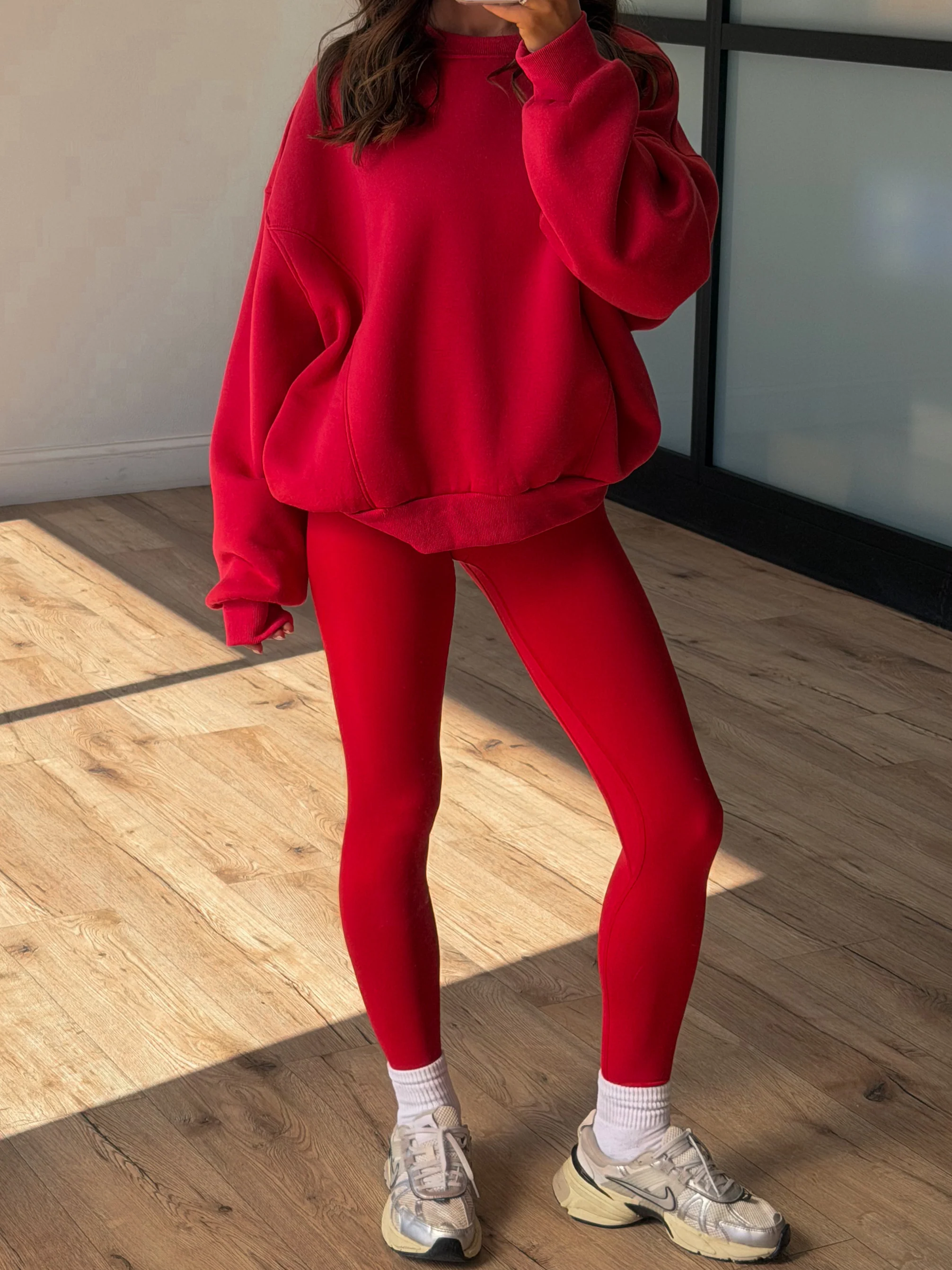 Butter Soft Leggings 2.0 | Red | +Plus Available | RESTOCK - Image 3