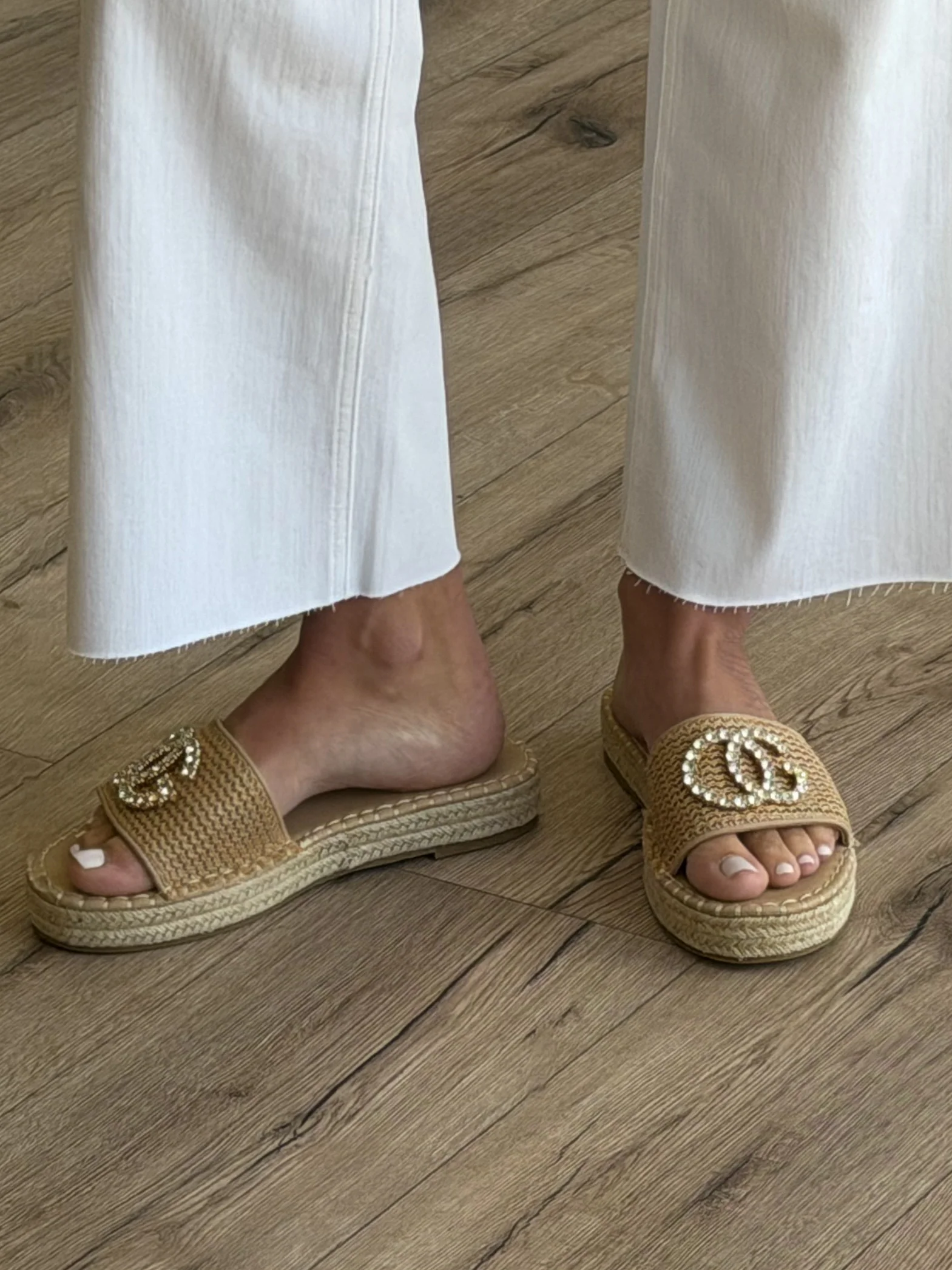 Cannes Espadrille Sandal | Natural - Image 2