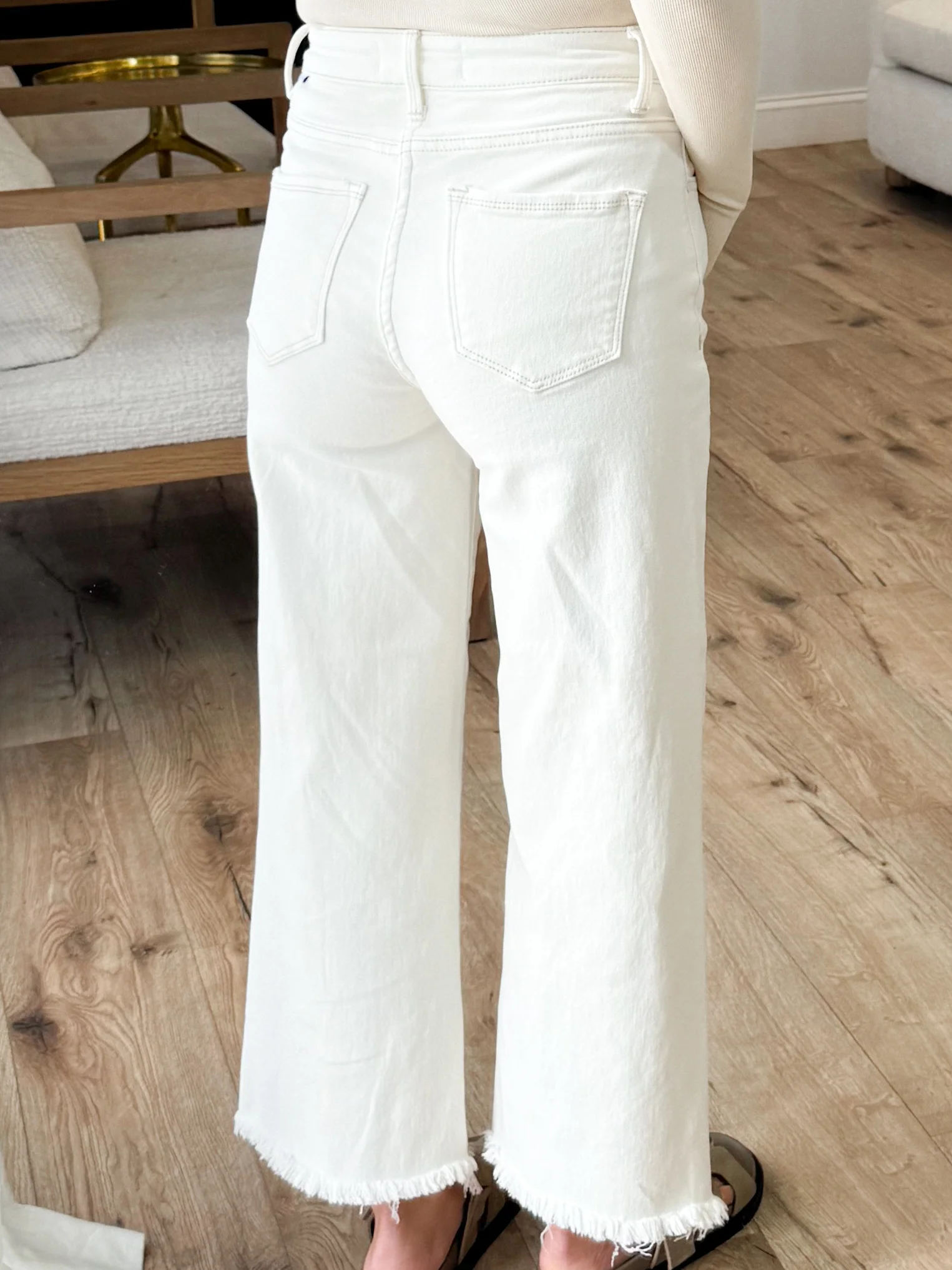 Caroline Frayed Crop Pants | +Plus Available - Image 2