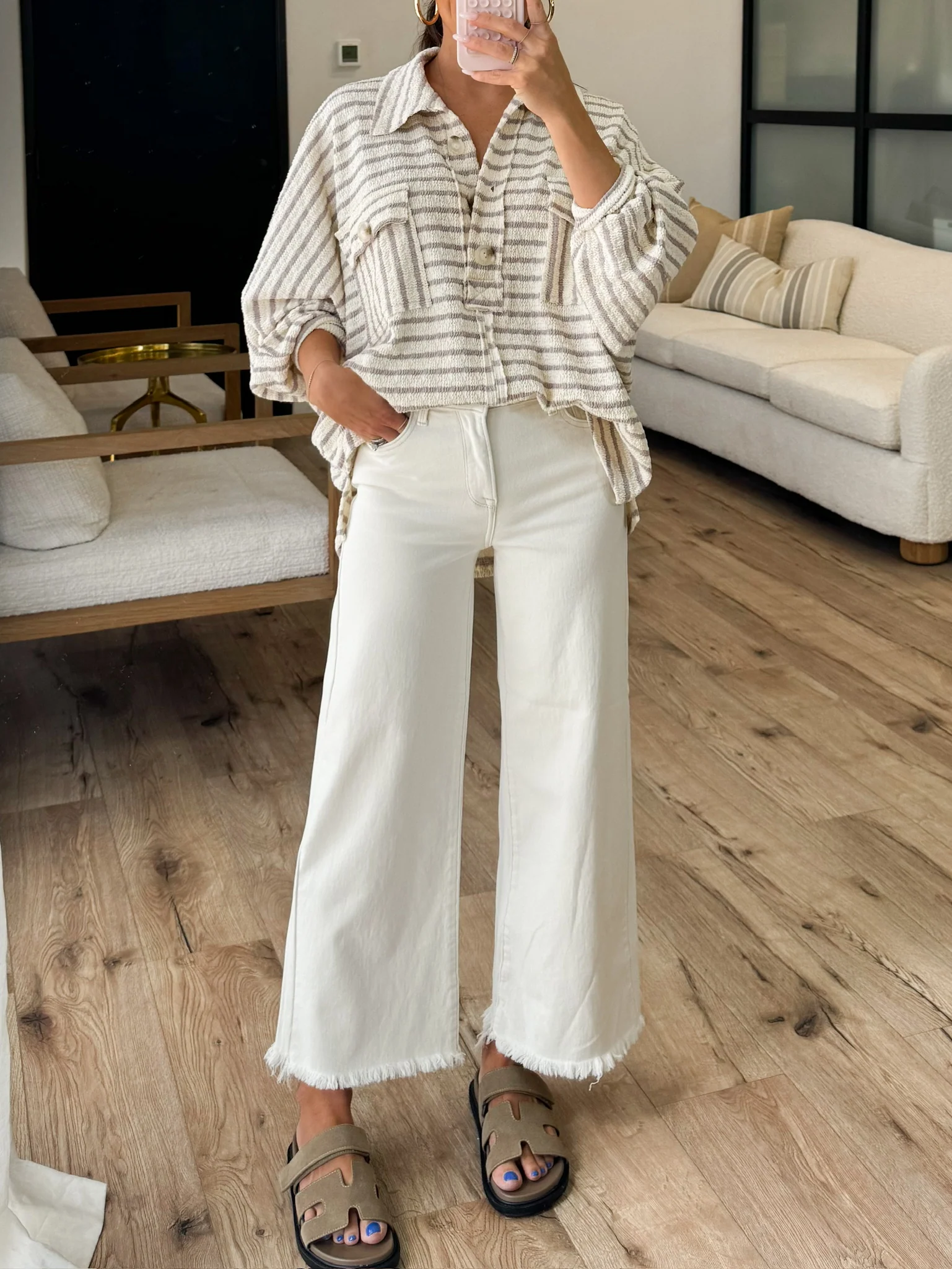 Caroline Frayed Crop Pants | +Plus Available - Image 5