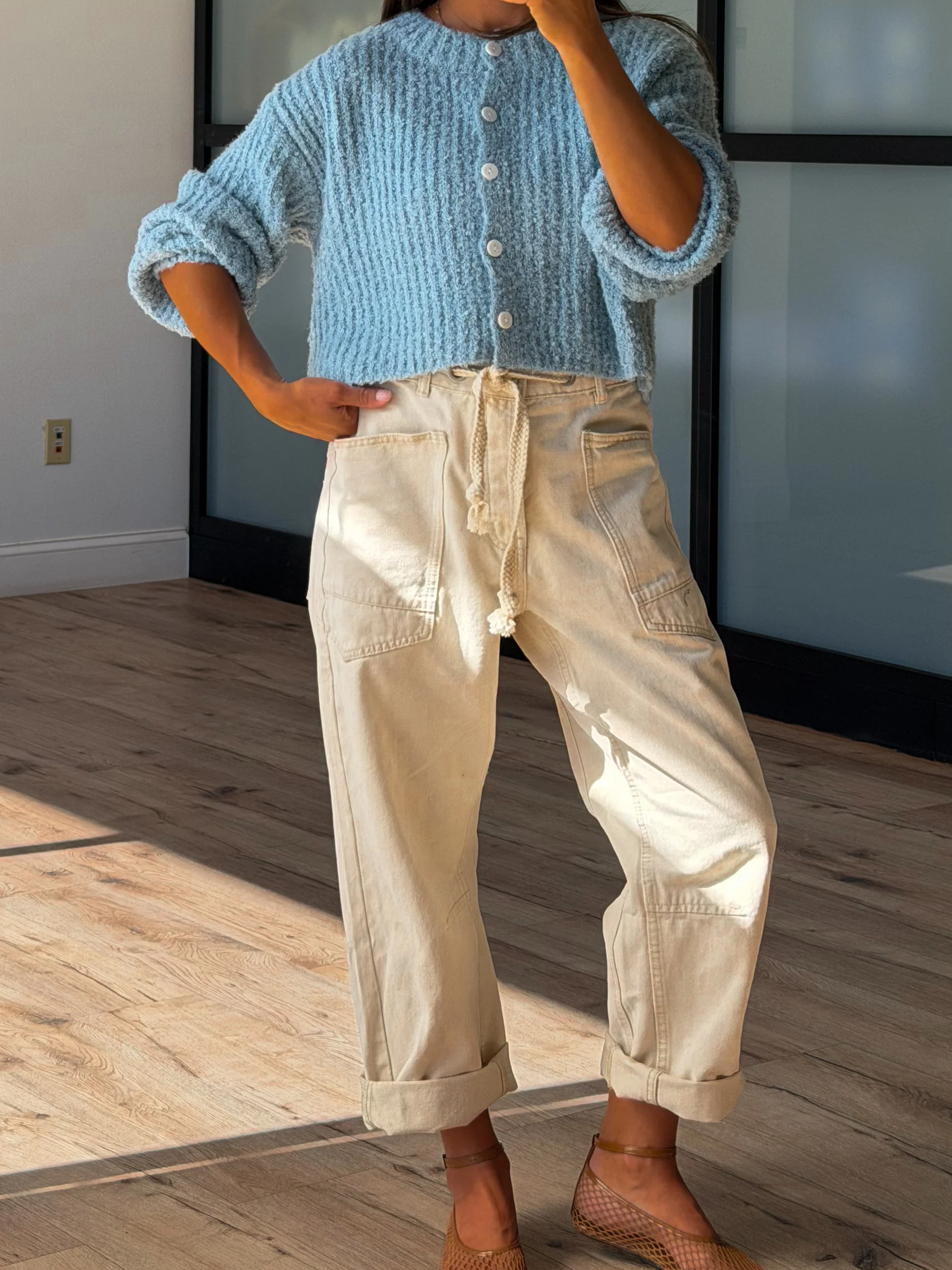 Chamonix Knit Cardigan | Sky - Image 3