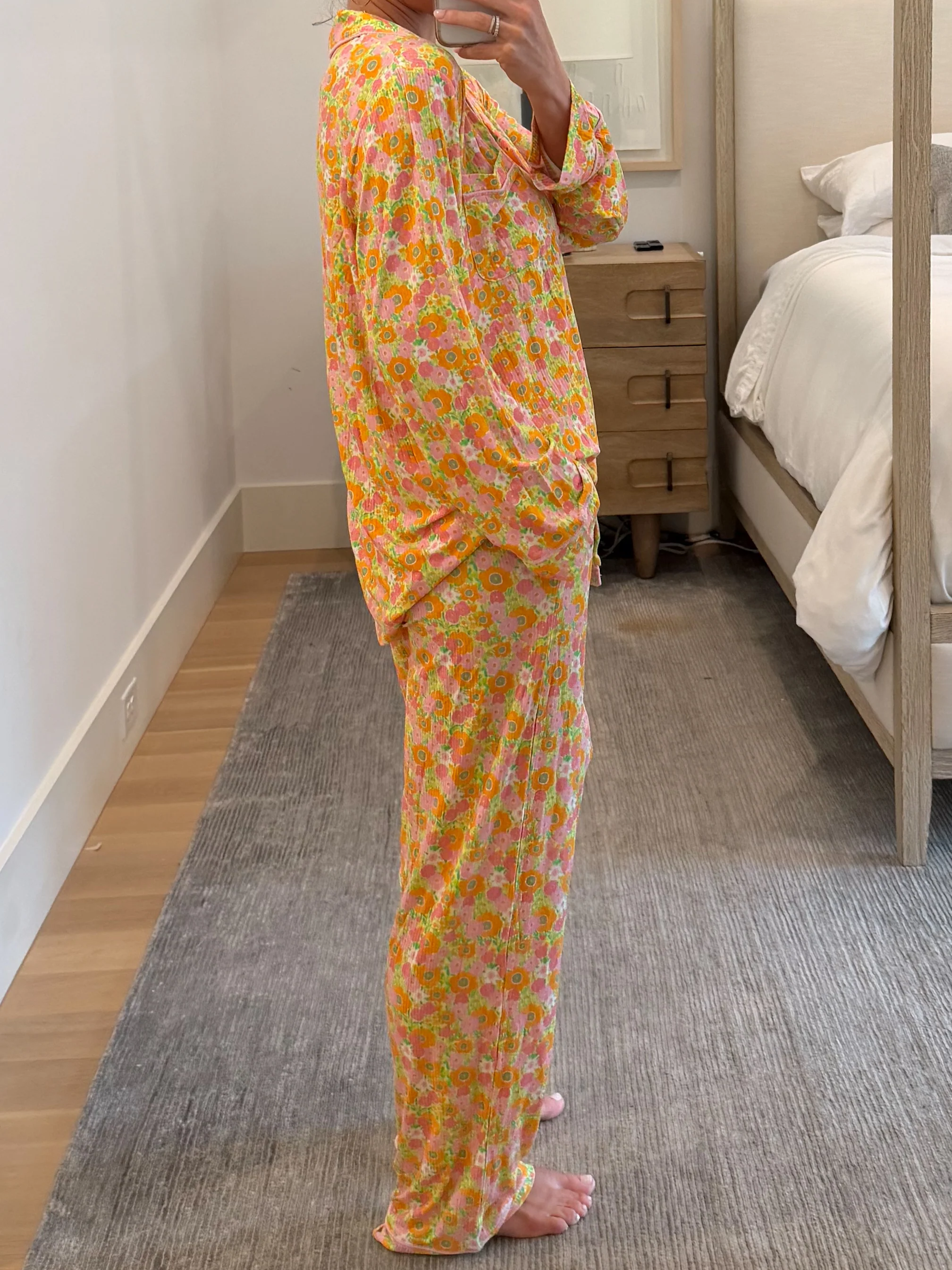 Citrus Garden Women's Ribbed Pant Set | +Plus Available - Image 3