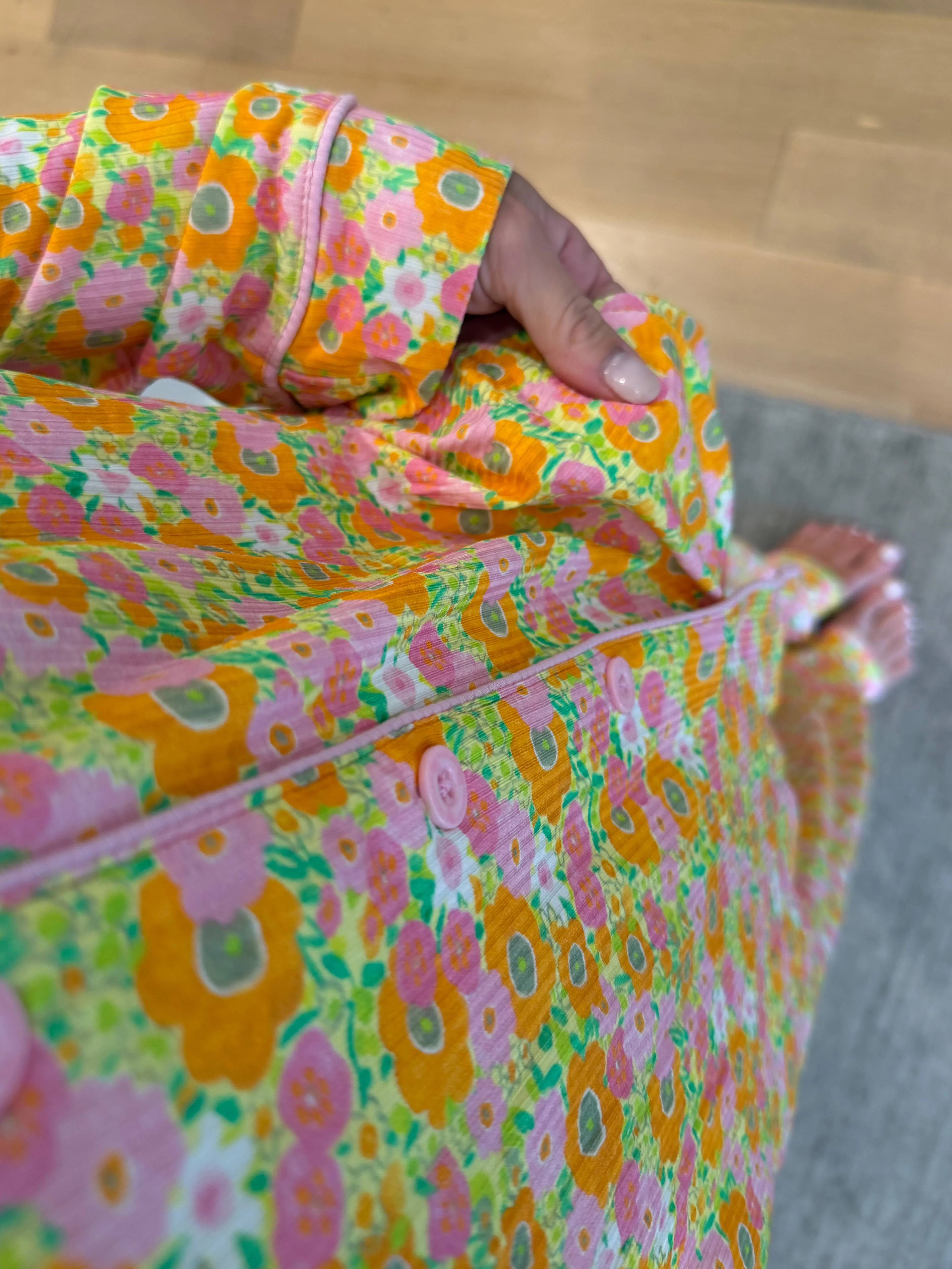 Citrus Garden Women's Ribbed Pant Set | +Plus Available - Image 5