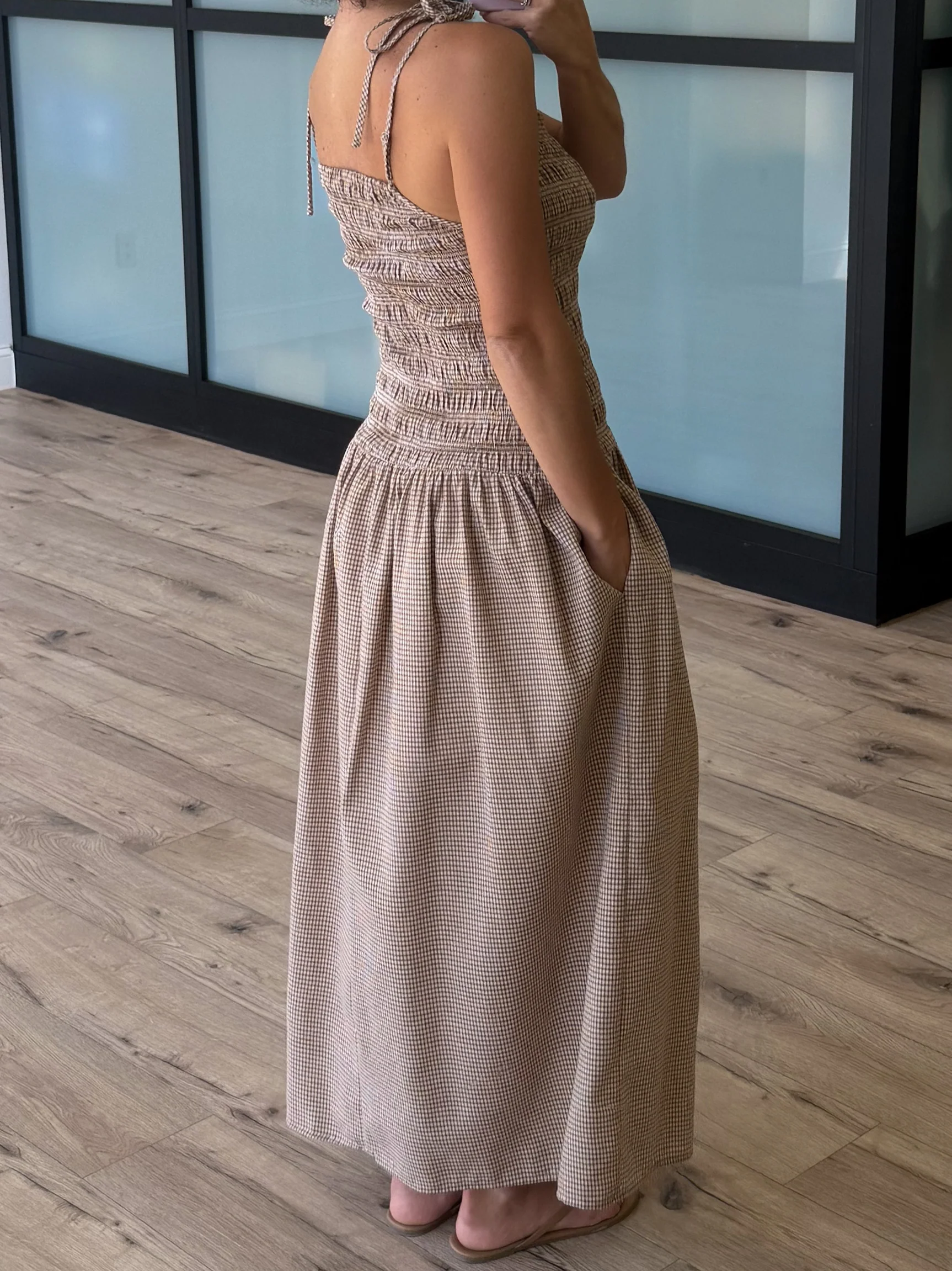 Cocoa Pine Smocked Drop Waist Dress - Image 2