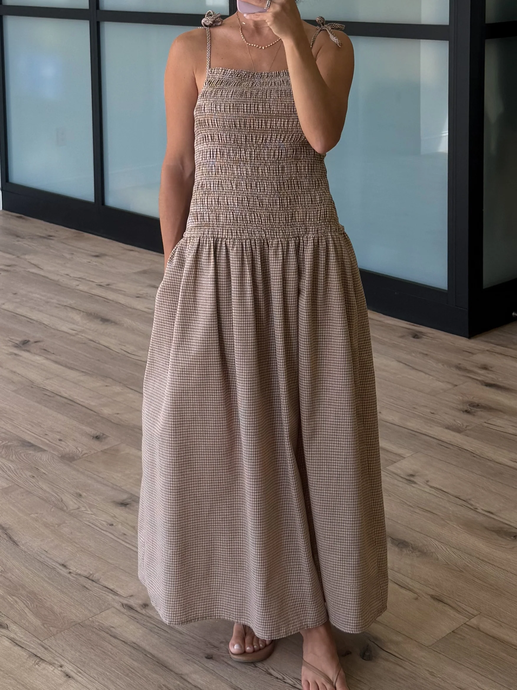 Cocoa Pine Smocked Drop Waist Dress - Image 3