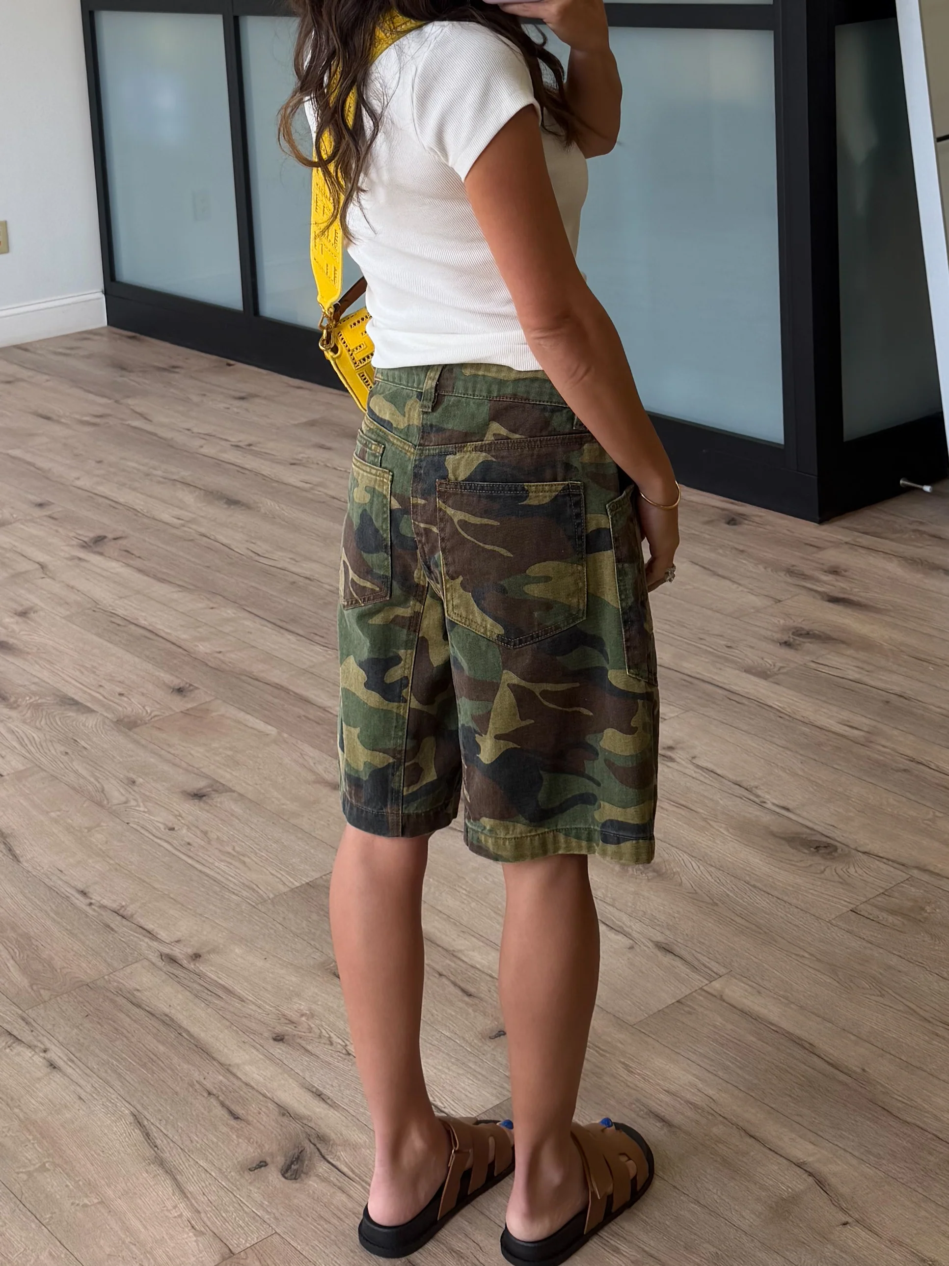 Combat Camo Drawstring Shorts | +Plus Available - Image 3