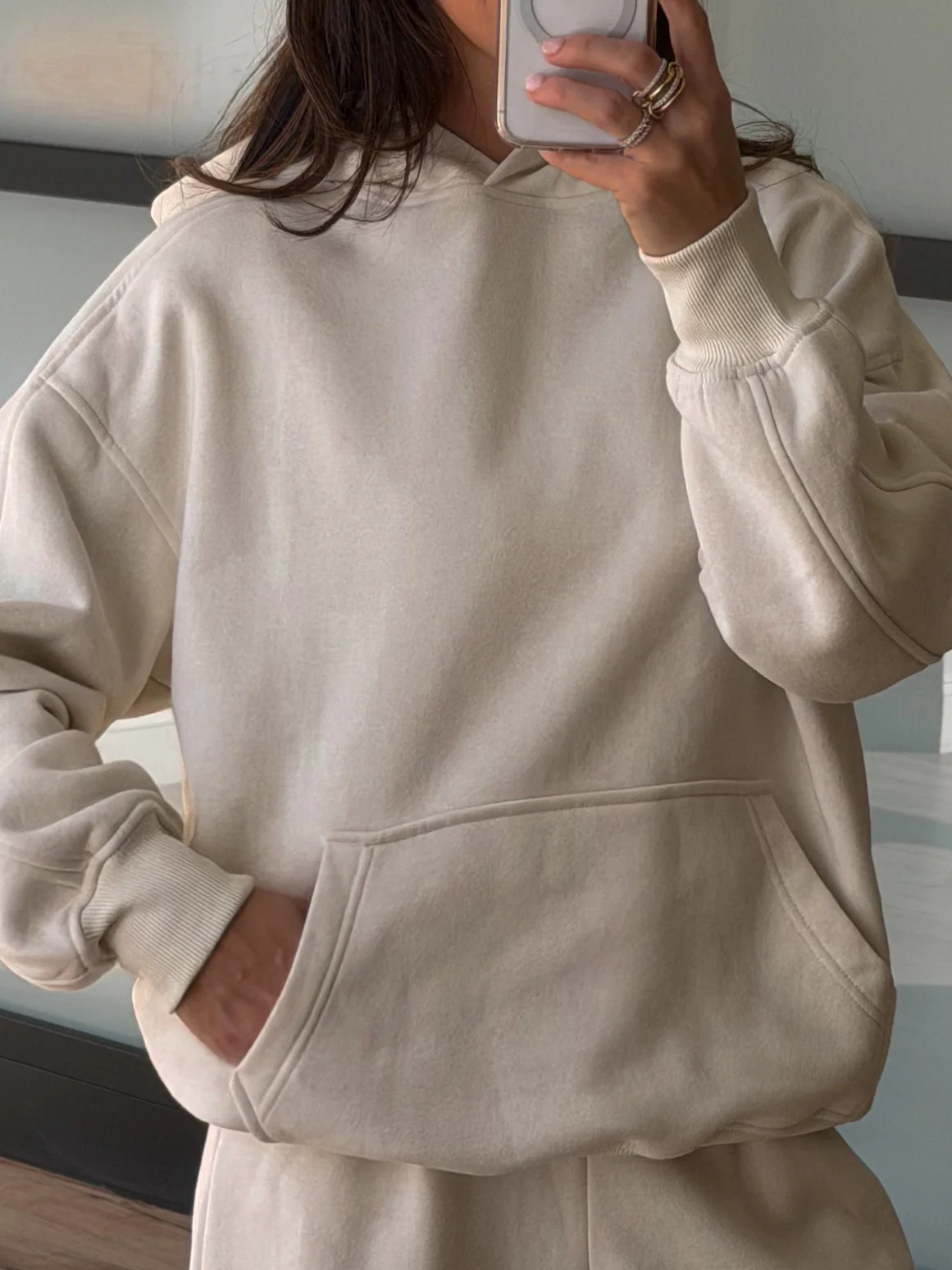 Comfort Season Oversized Hoodie | Cloud - Image 2