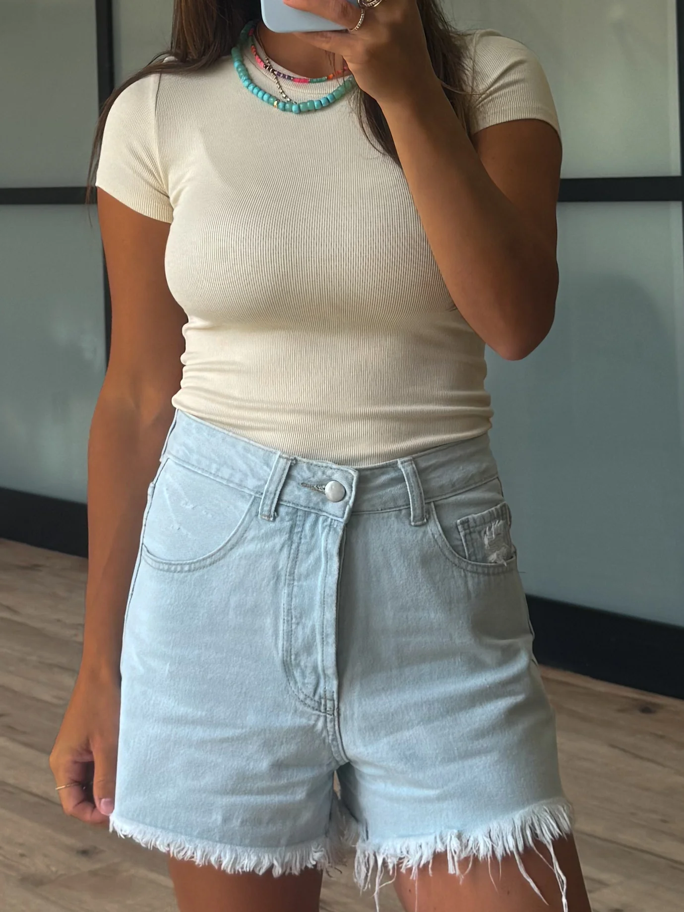 Conley Denim Shorts | Light Wash | +Plus Available - Image 5