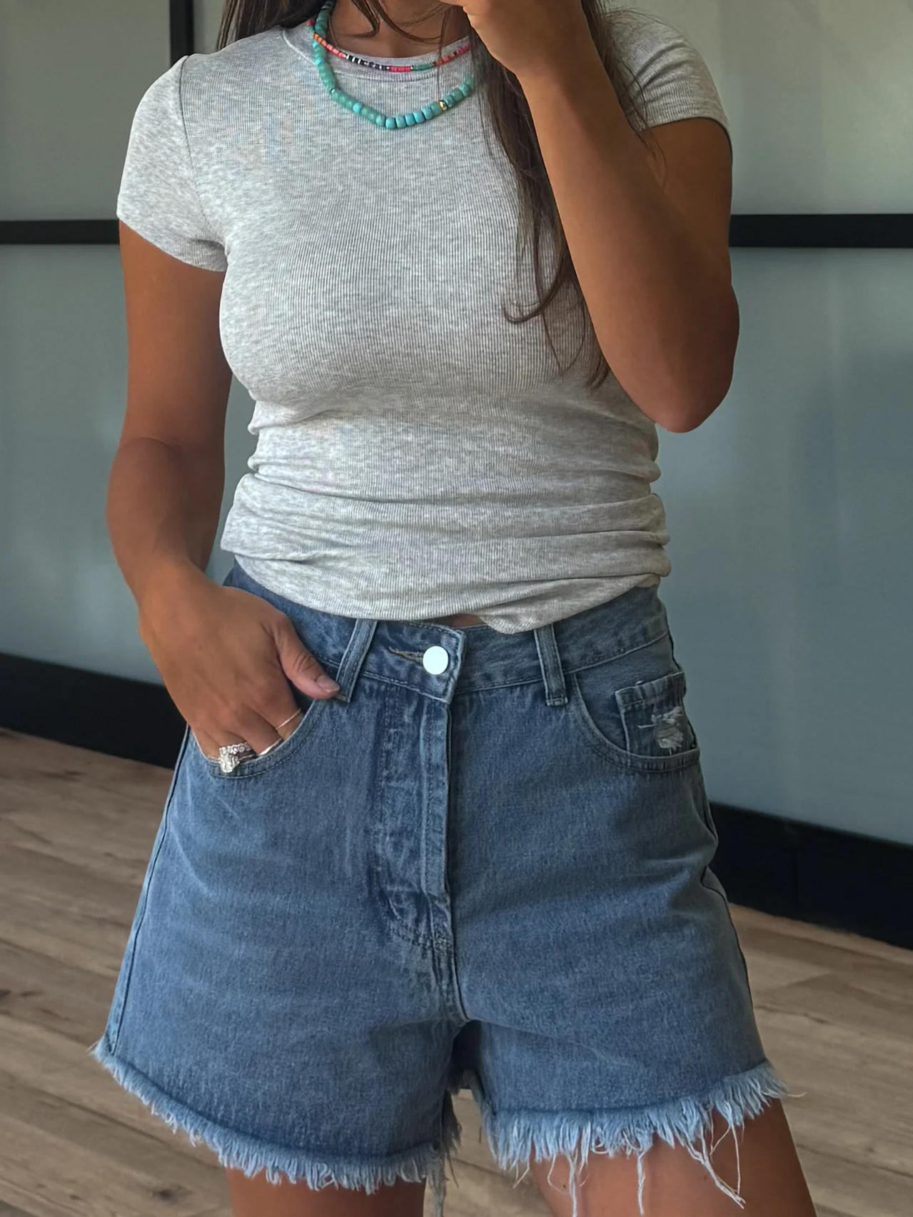 Conley Denim Shorts | Dark Wash | +Plus Available - Image 3