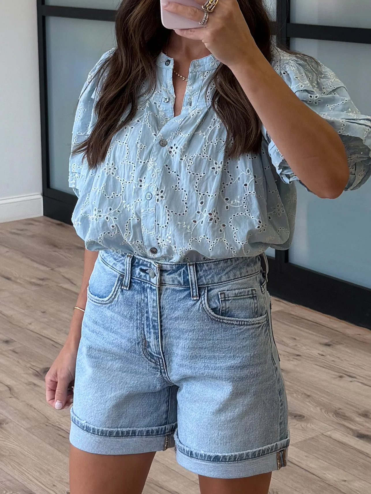 Copacabana Puff Sleeve Blouse | Blue Willow - Image 5
