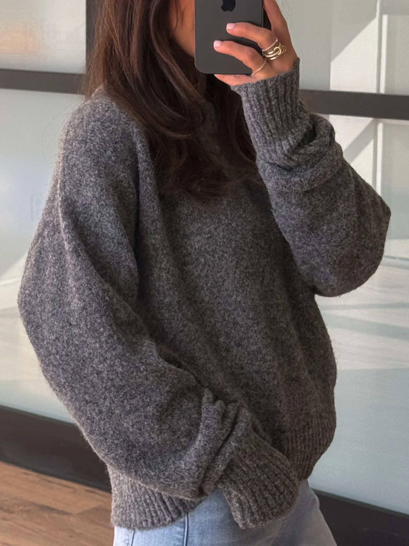Cozy Hideaway Knit Sweater | Grey - Image 4