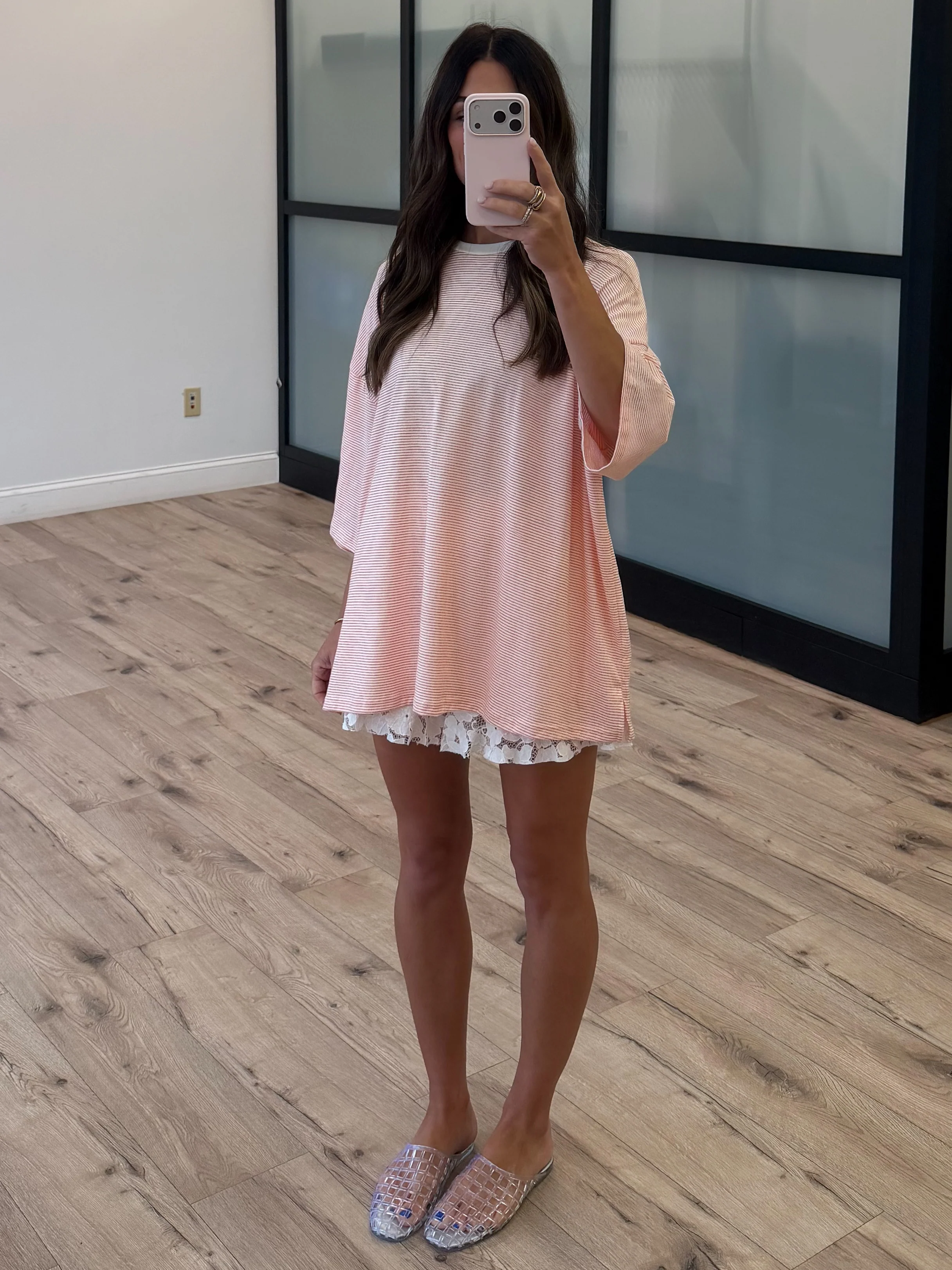 Creamsicle Stripe Oversized Tee - Image 3