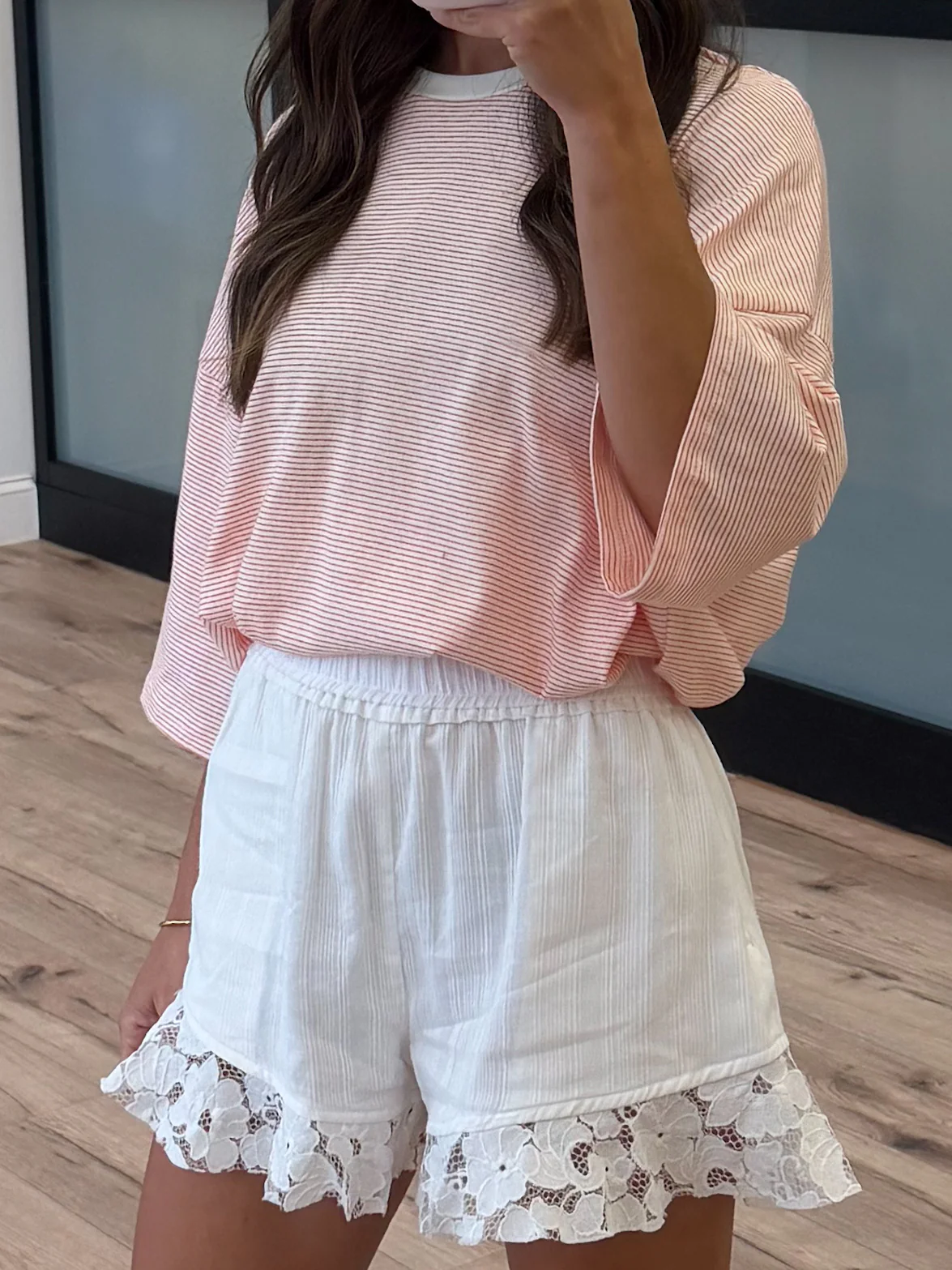 Creamsicle Stripe Oversized Tee - Image 5