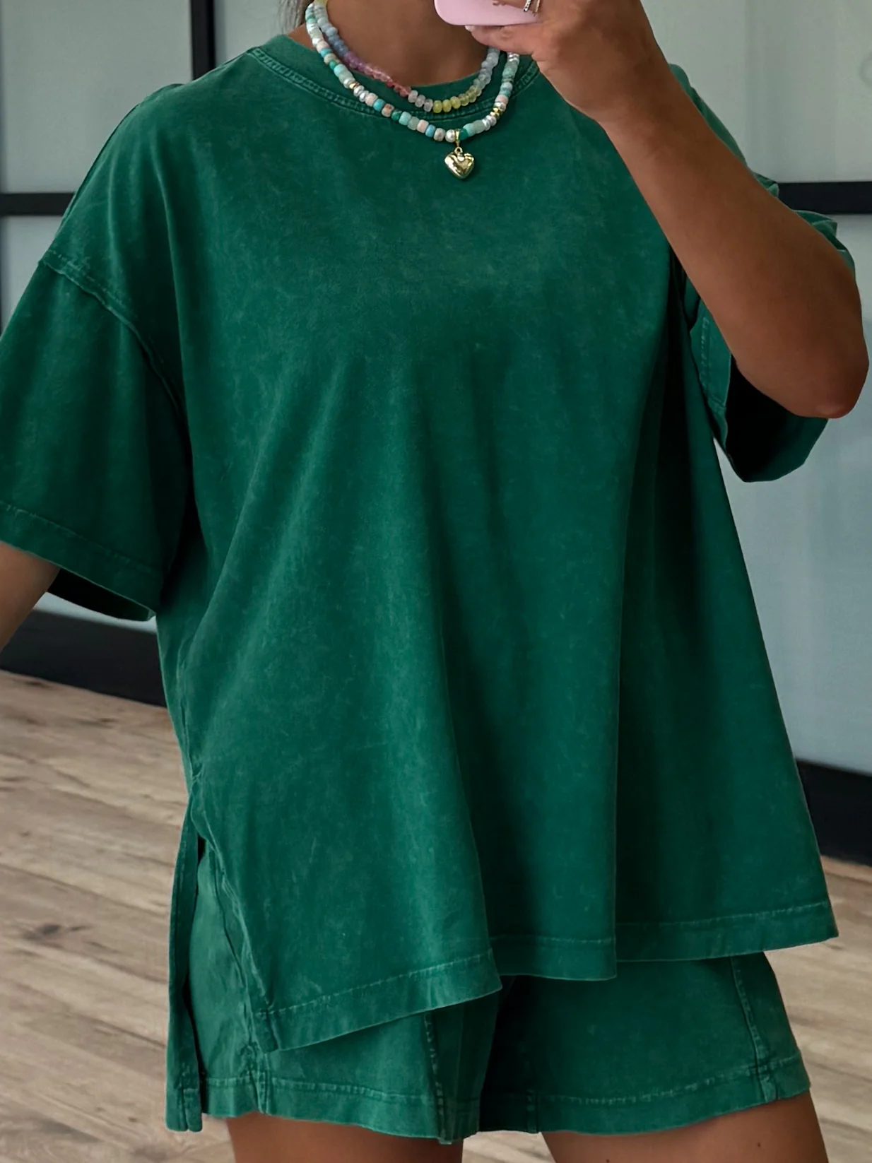 Days End Cotton Shorts | Jade | +Plus Available - Image 3