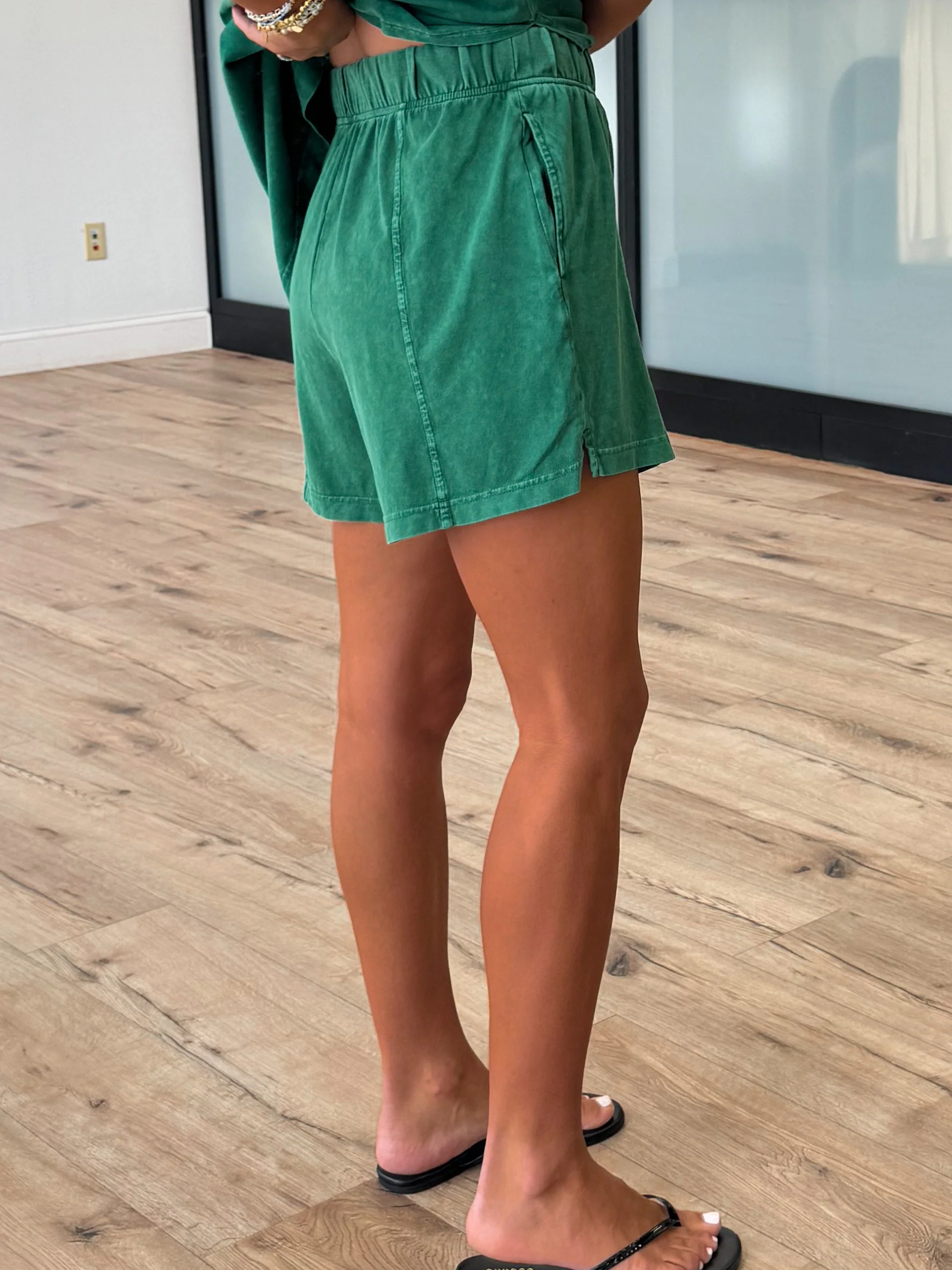 Days End Cotton Shorts | Jade | +Plus Available - Image 4