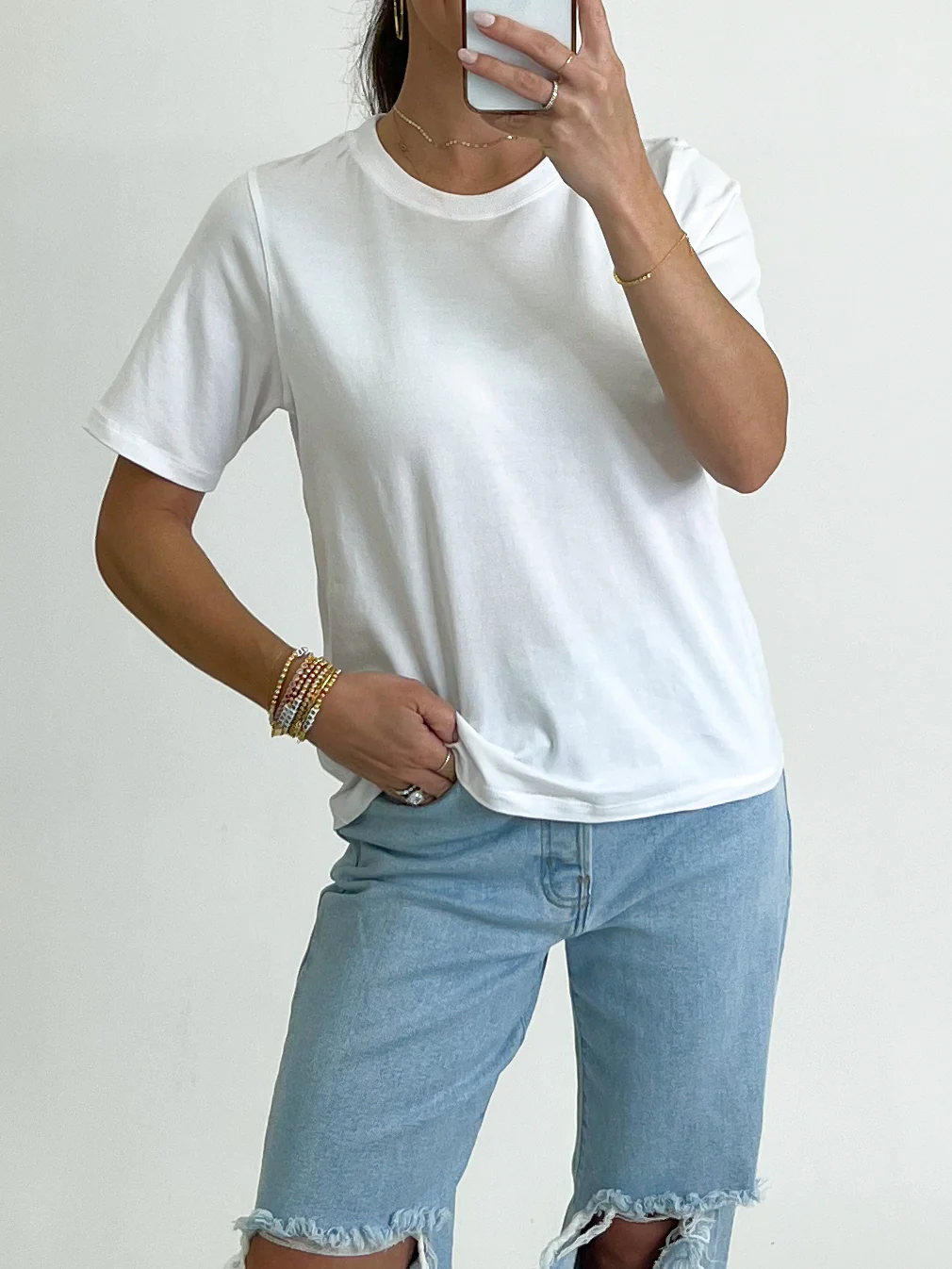 Double Time Tee | White | RESTOCK - Image 15
