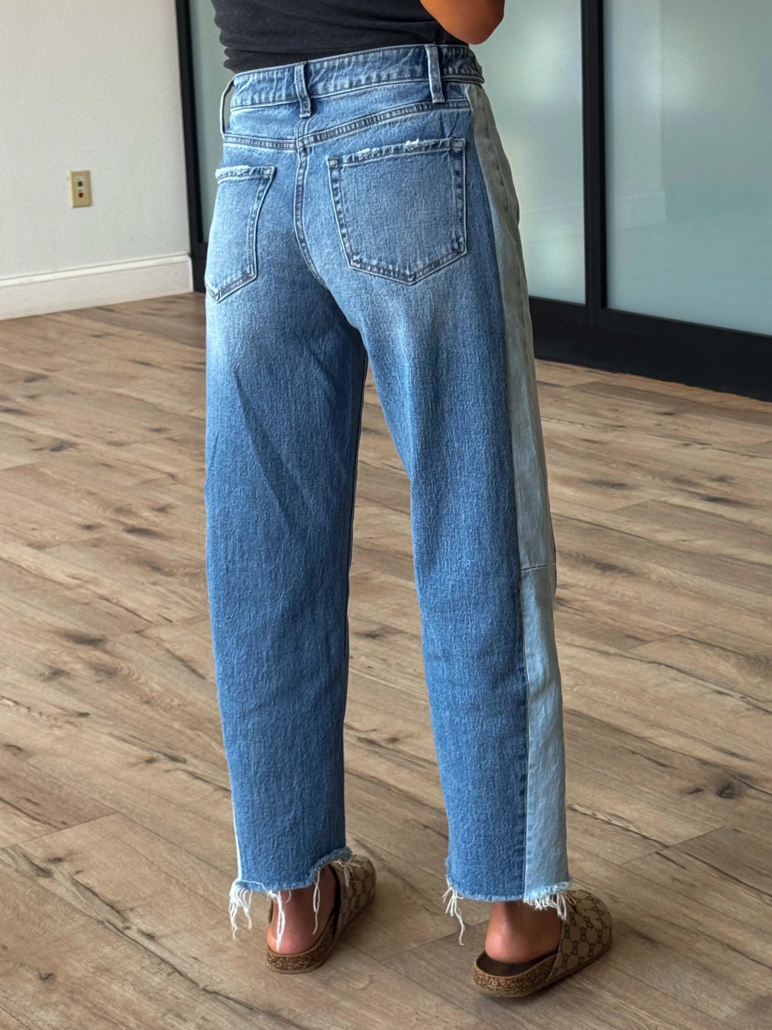 Dual Tone Barrel Jeans - Image 11