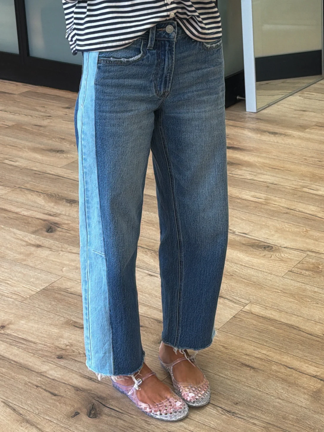 Dual Tone Barrel Jeans - Image 2