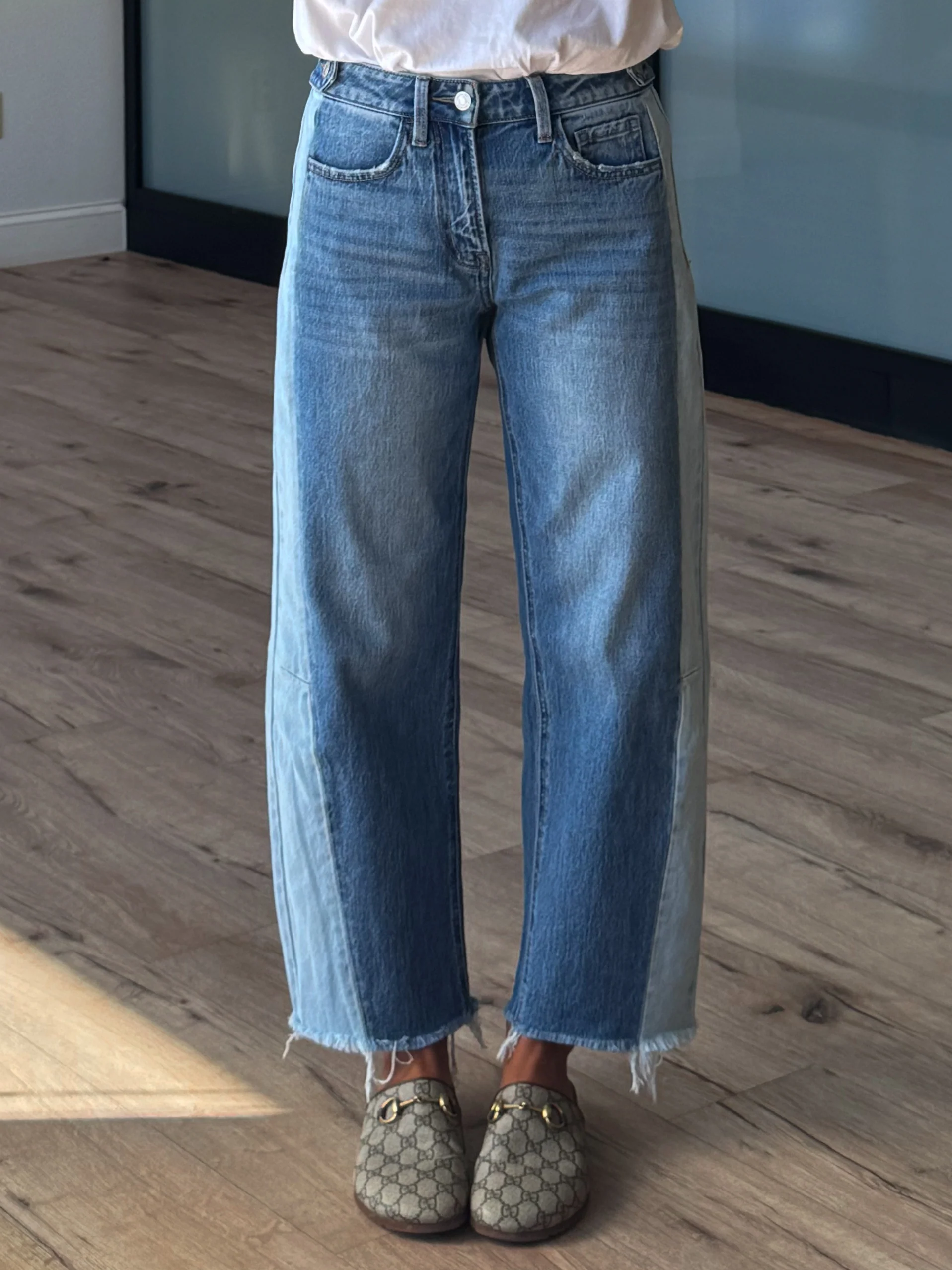 Dual Tone Barrel Jeans - Image 6