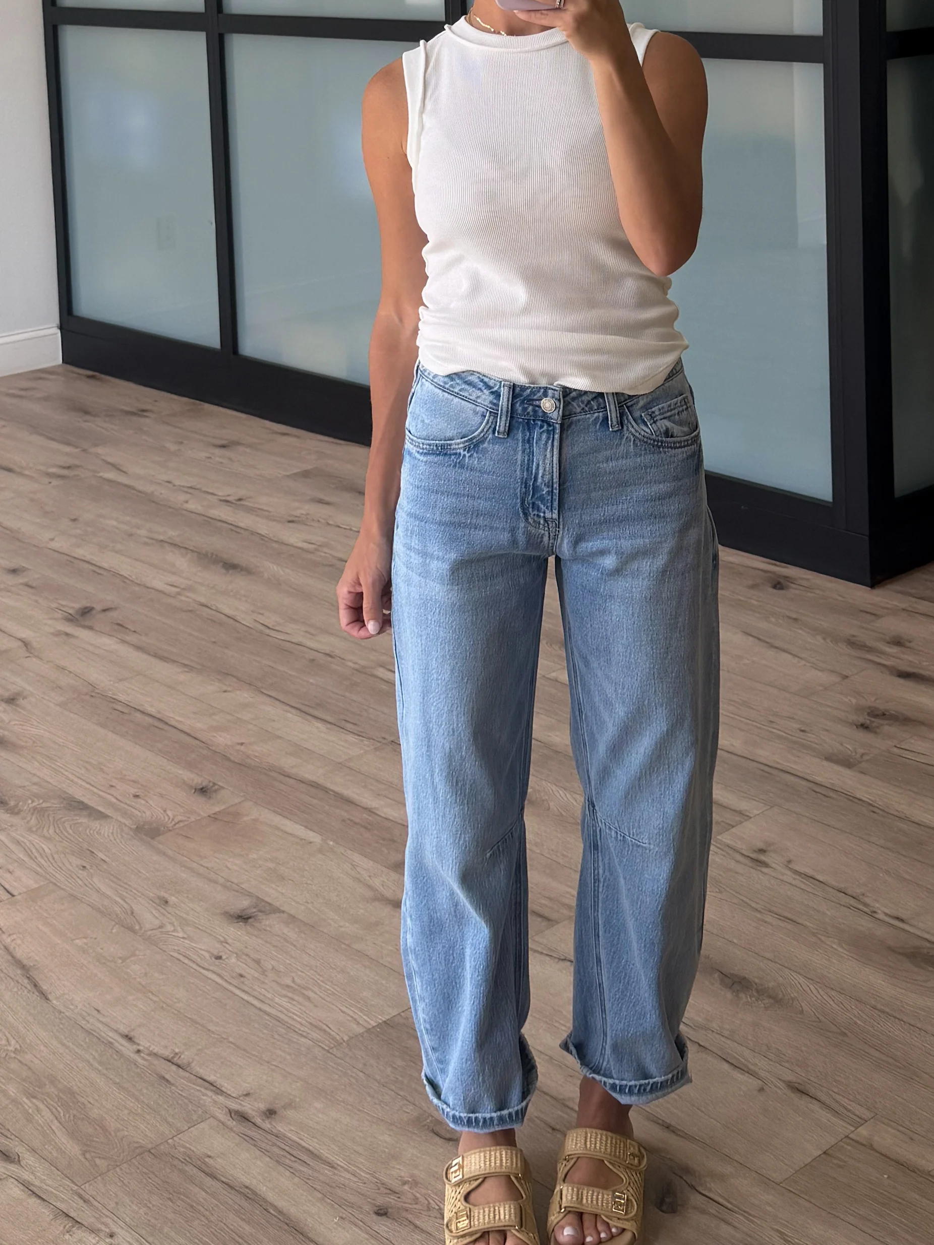 Exposed Seam Ribbed Tank | White - Image 5