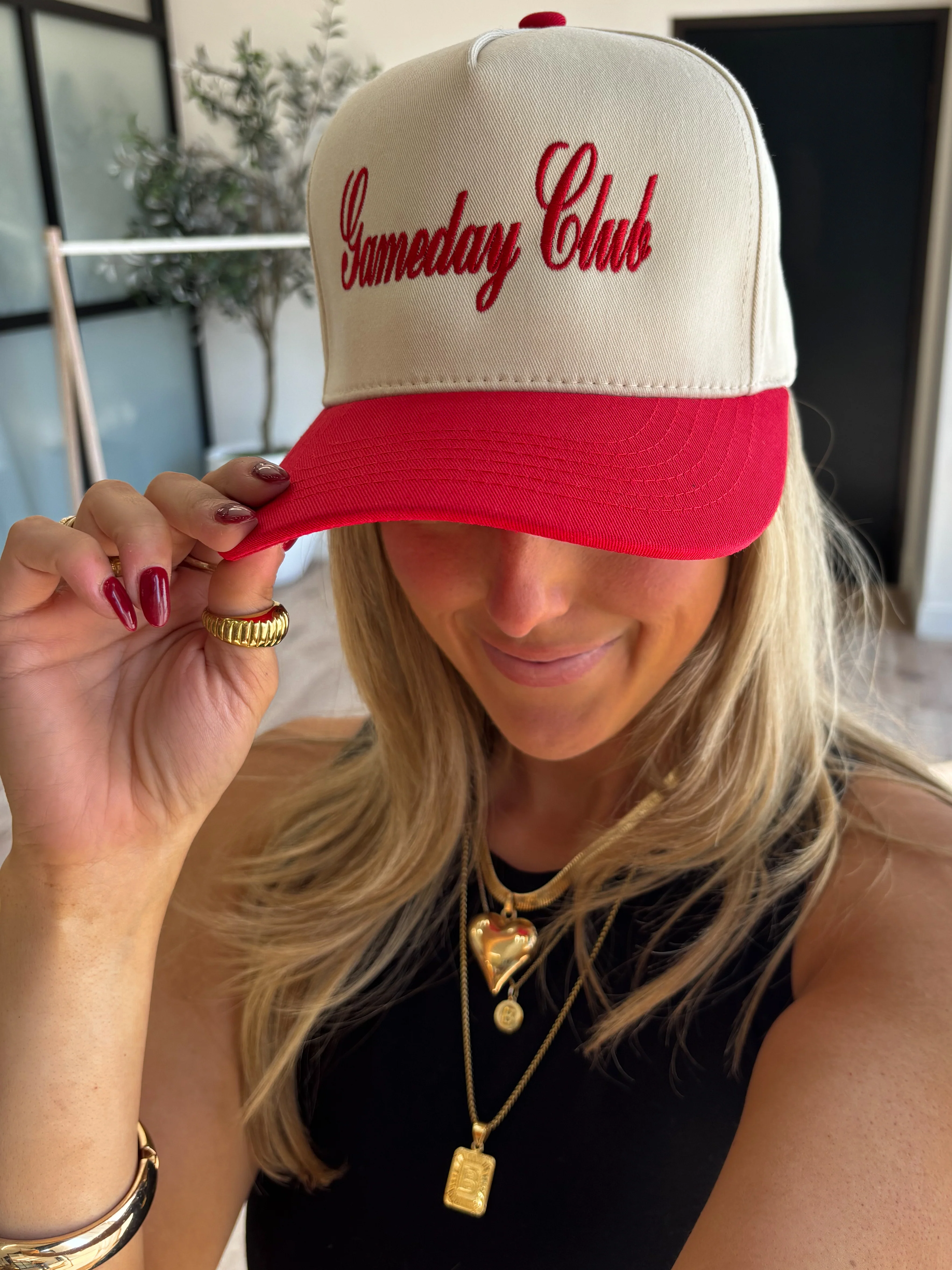 Canvas Cap | "Gameday Club" | 3 Colors Available | FINAL SALE - Image 3