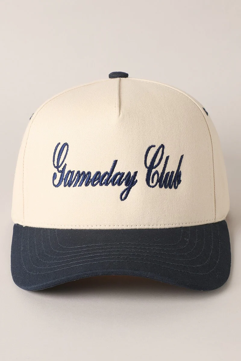 Canvas Cap | "Gameday Club" | 3 Colors Available | FINAL SALE - Image 5