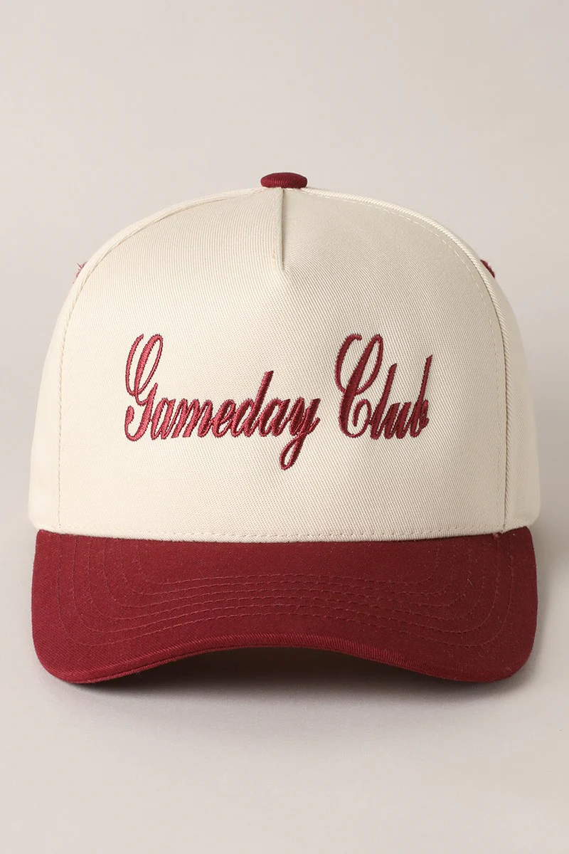 Canvas Cap | "Gameday Club" | 3 Colors Available | FINAL SALE - Image 6