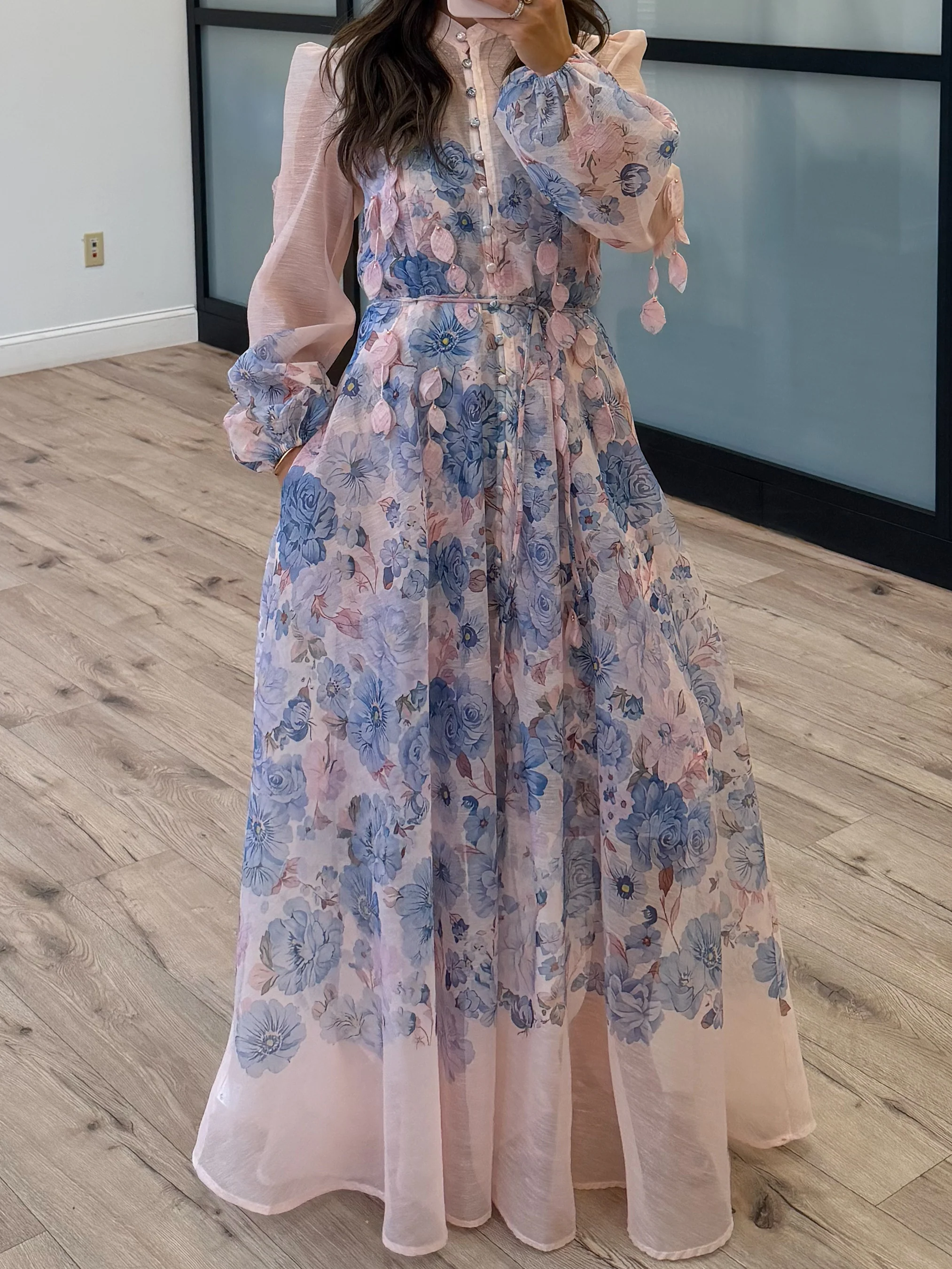 Rose Ceil Floral Maxi Dress
