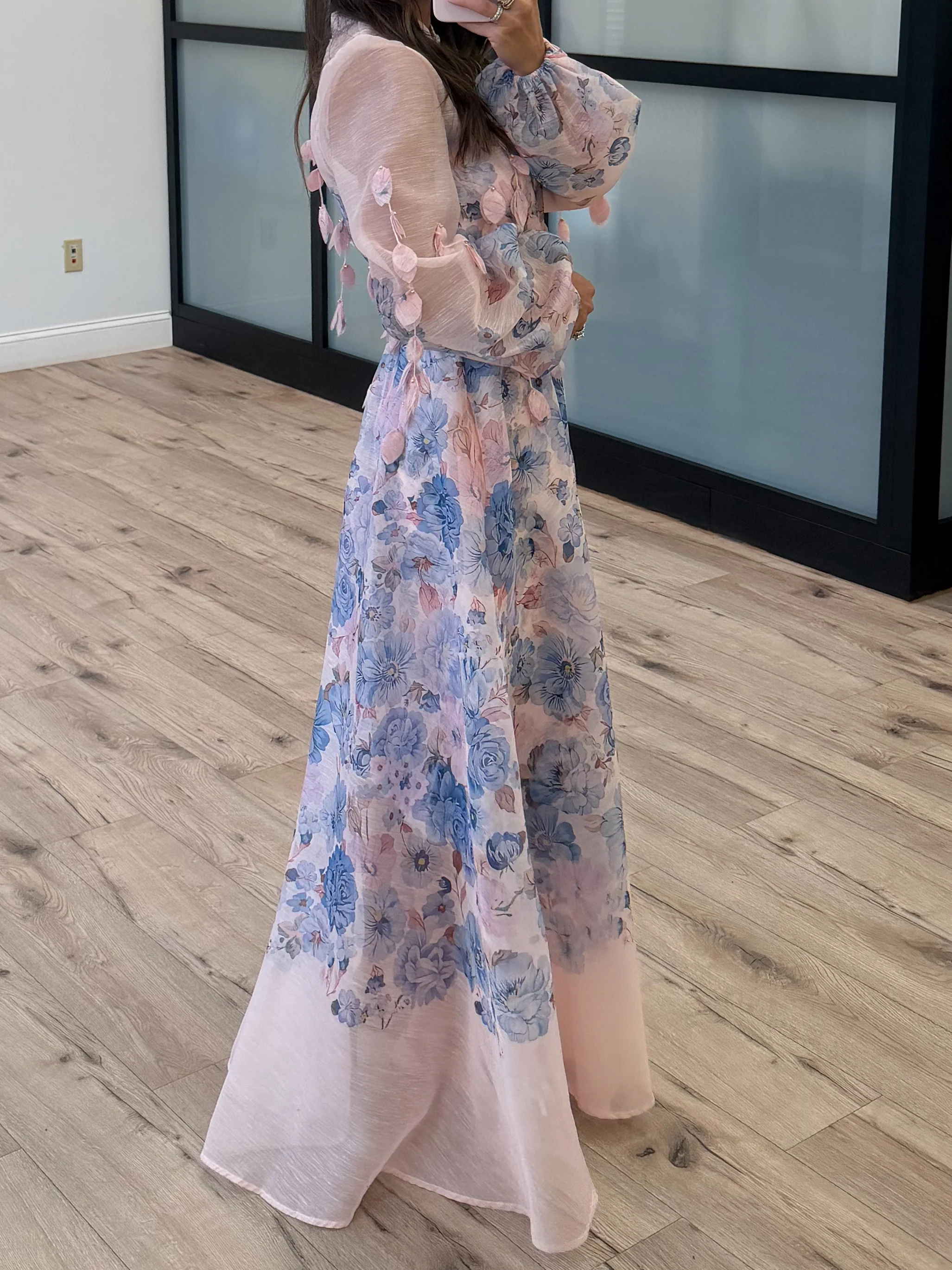 Rose Ceil Floral Maxi Dress - Image 3